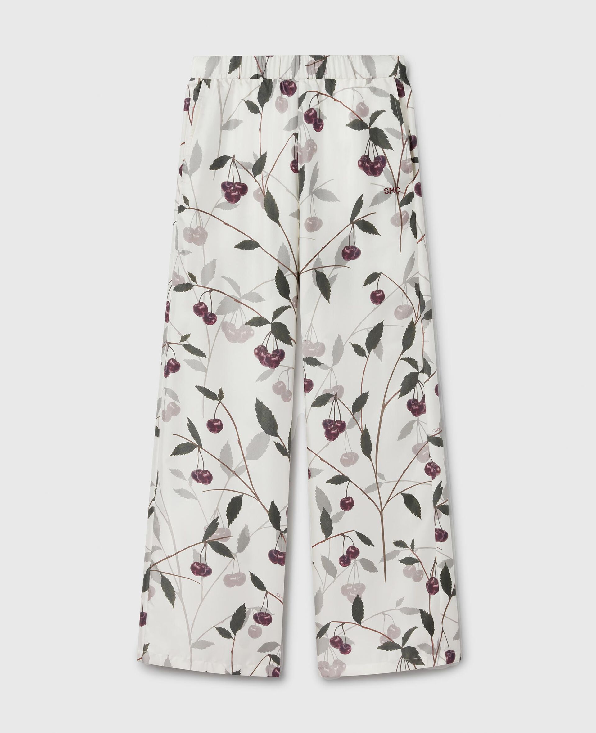 Cherry Print Oversized Trousers