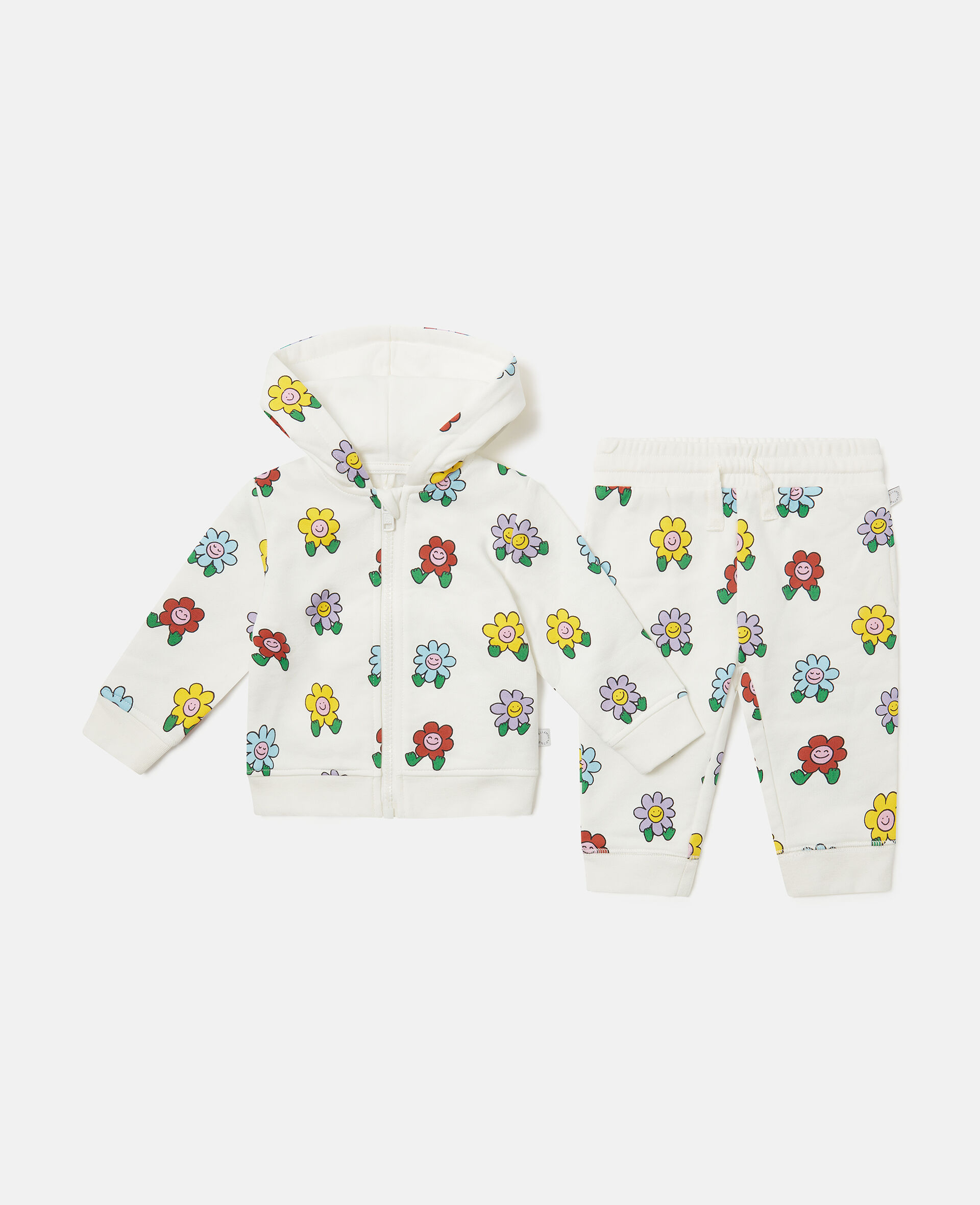 Flower Print Tracksuit Set