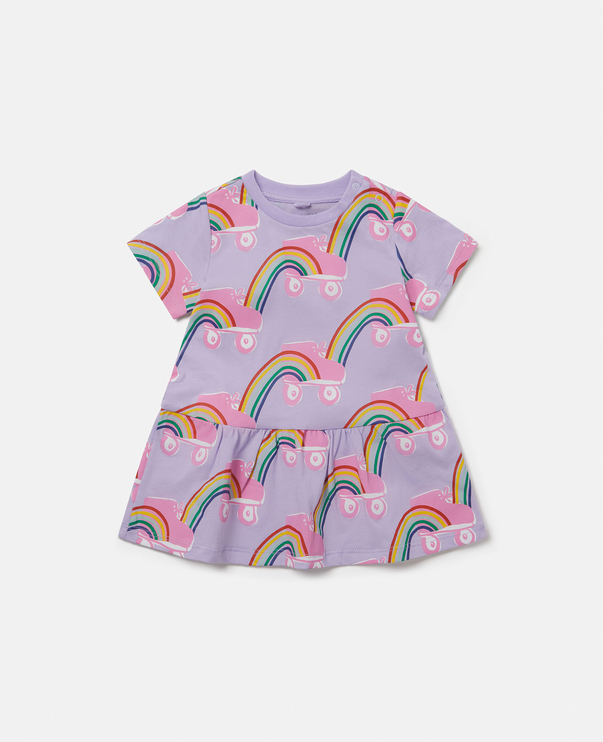 Rollerskate Rainbow Print Dress