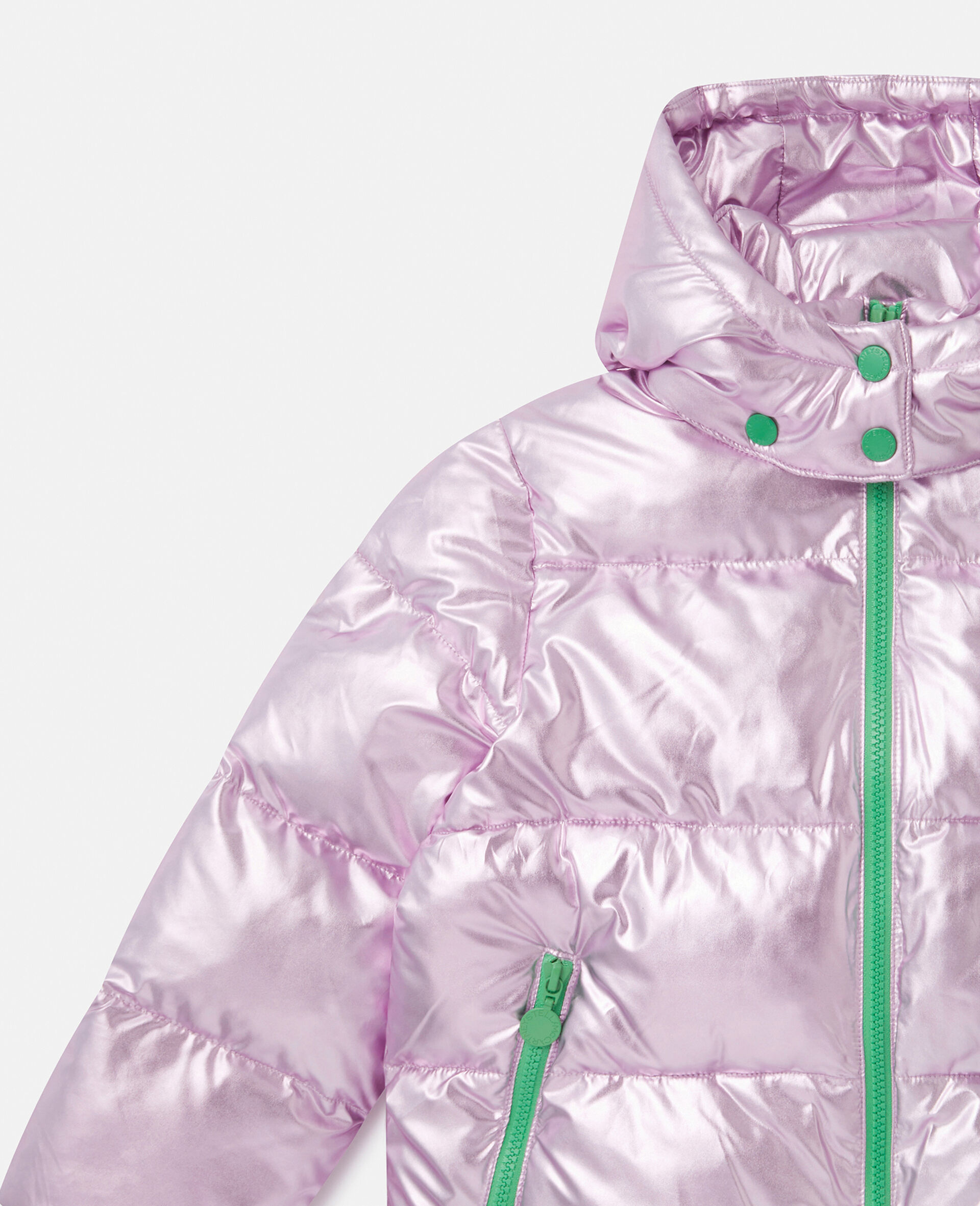 Metallic Puffer Coat