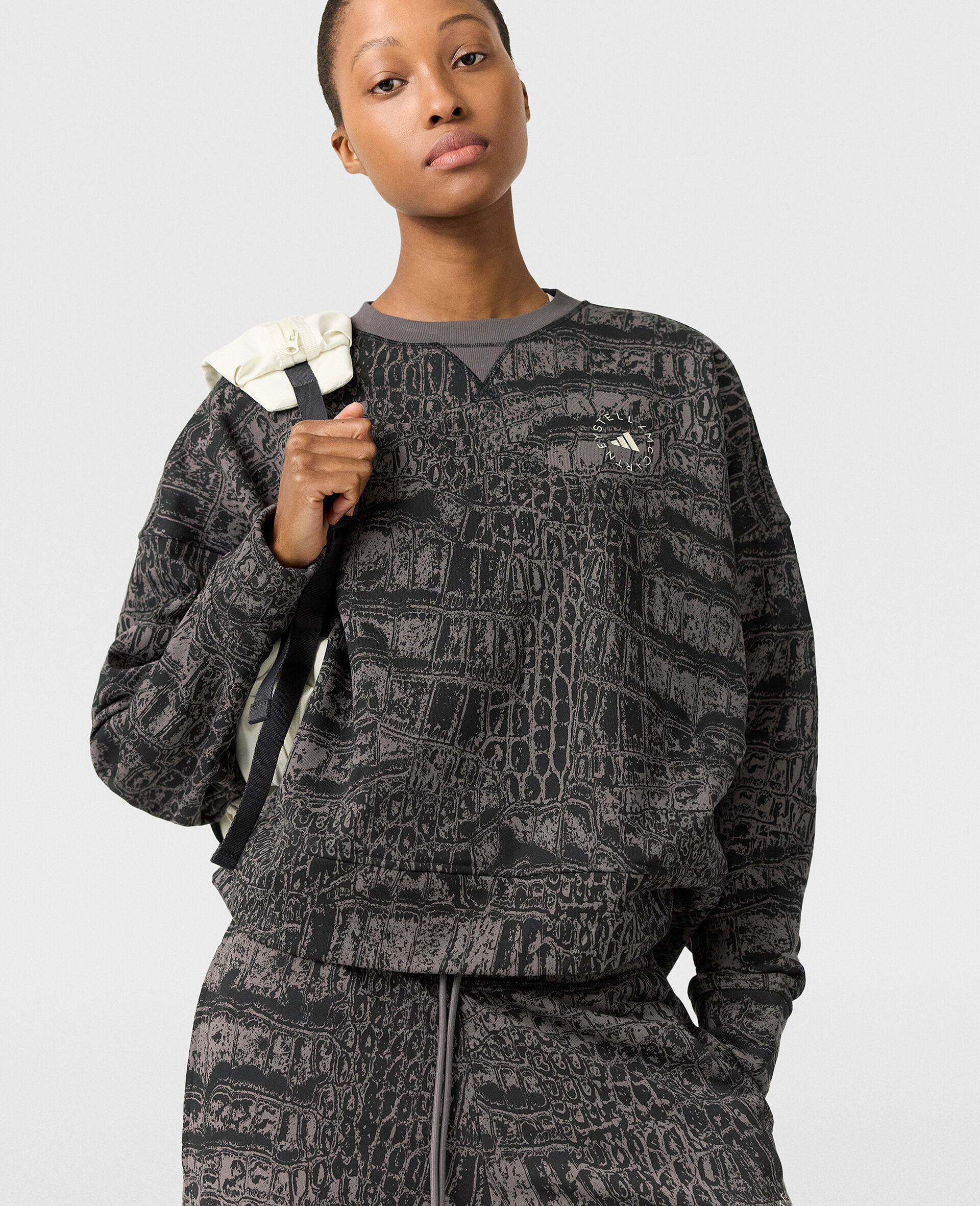 Logo Graphic Print Crewneck Sweatshirt