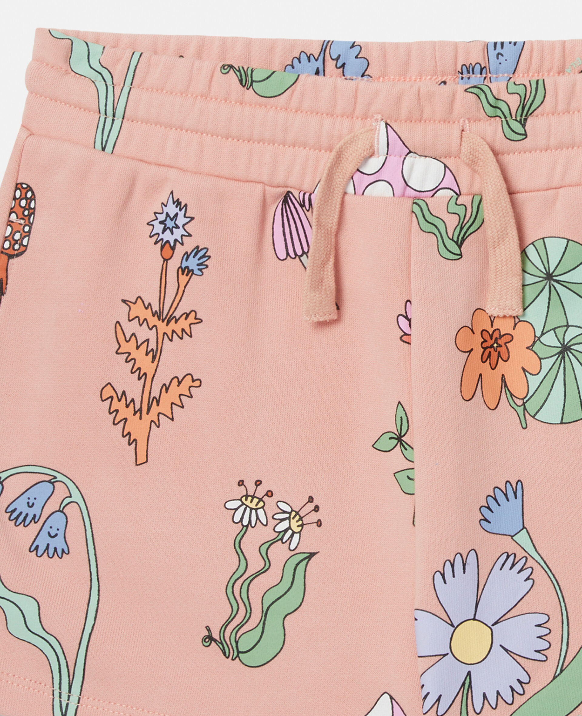 Woodland Print Drawstring Shorts
