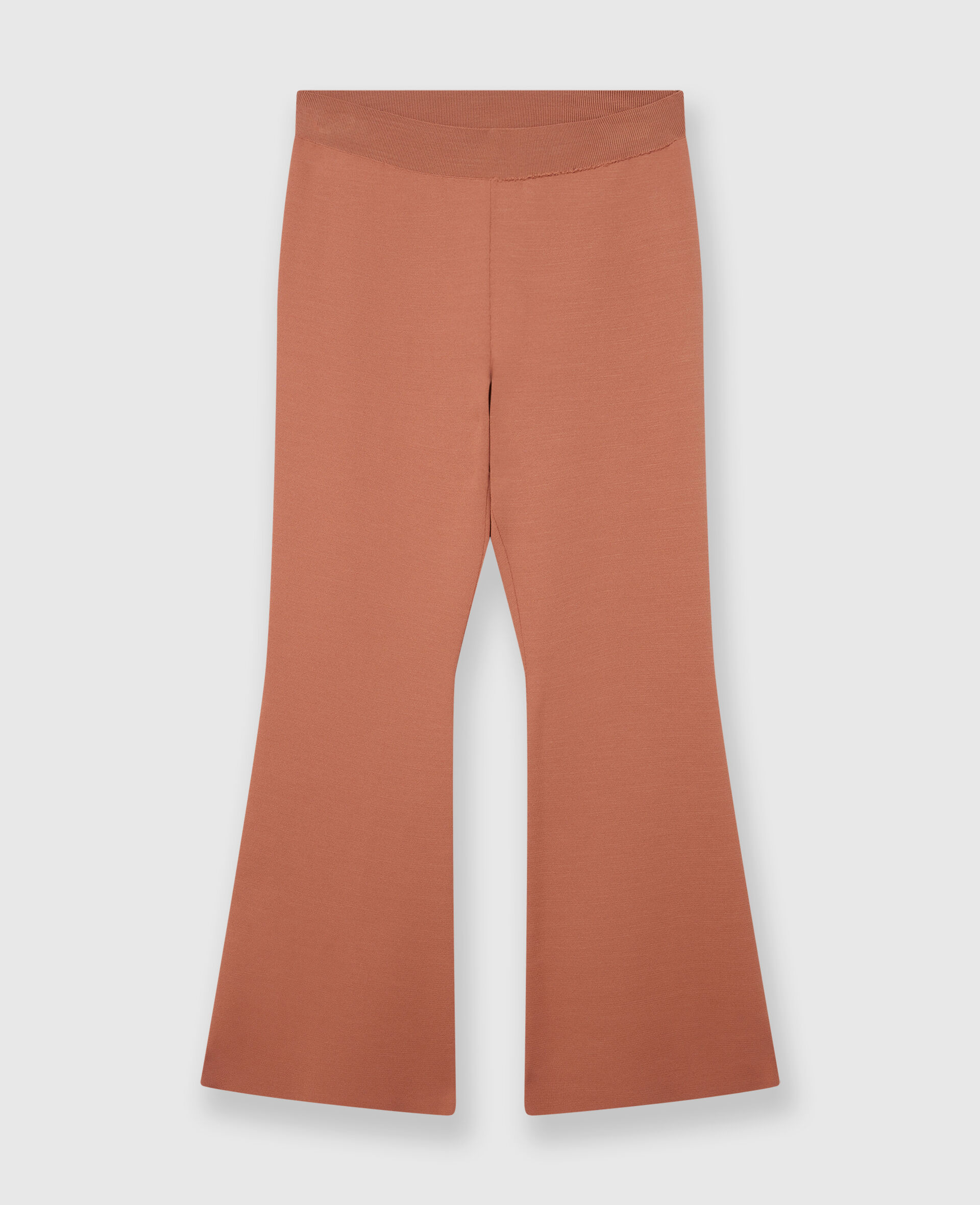 Compact Knit Flared Pants