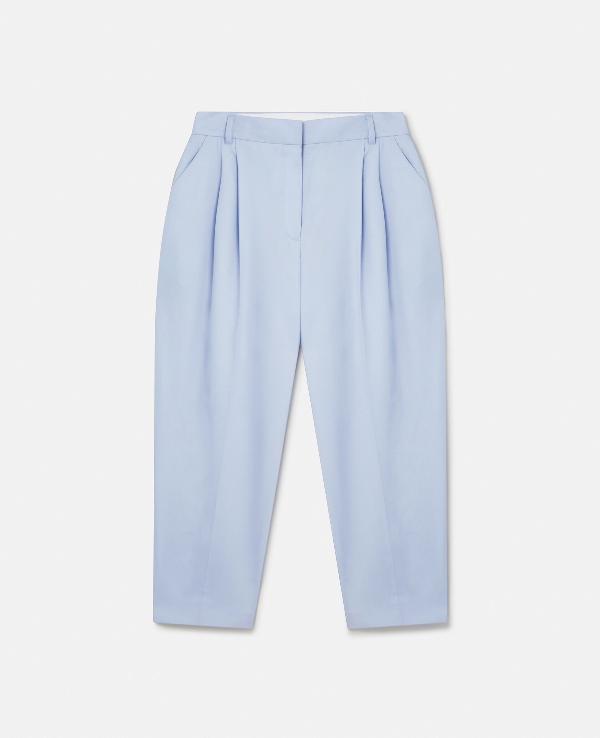 Pleated High-Rise Wool Pants