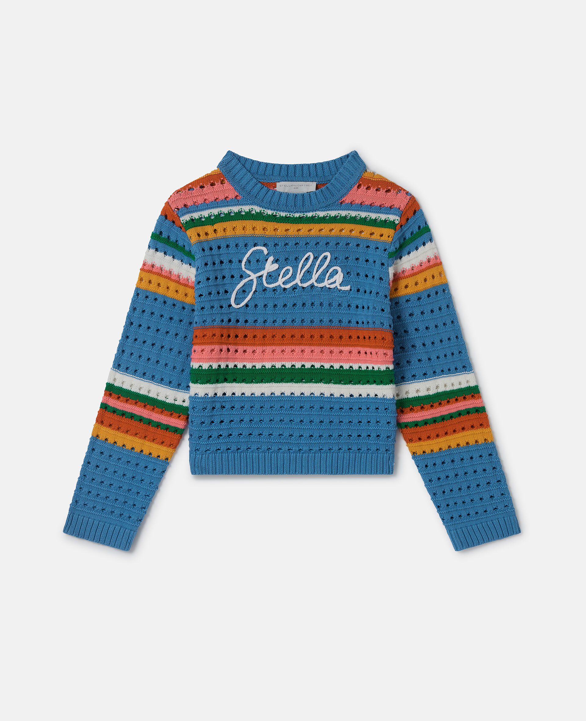 Stella Embroidered Crochet Sweater