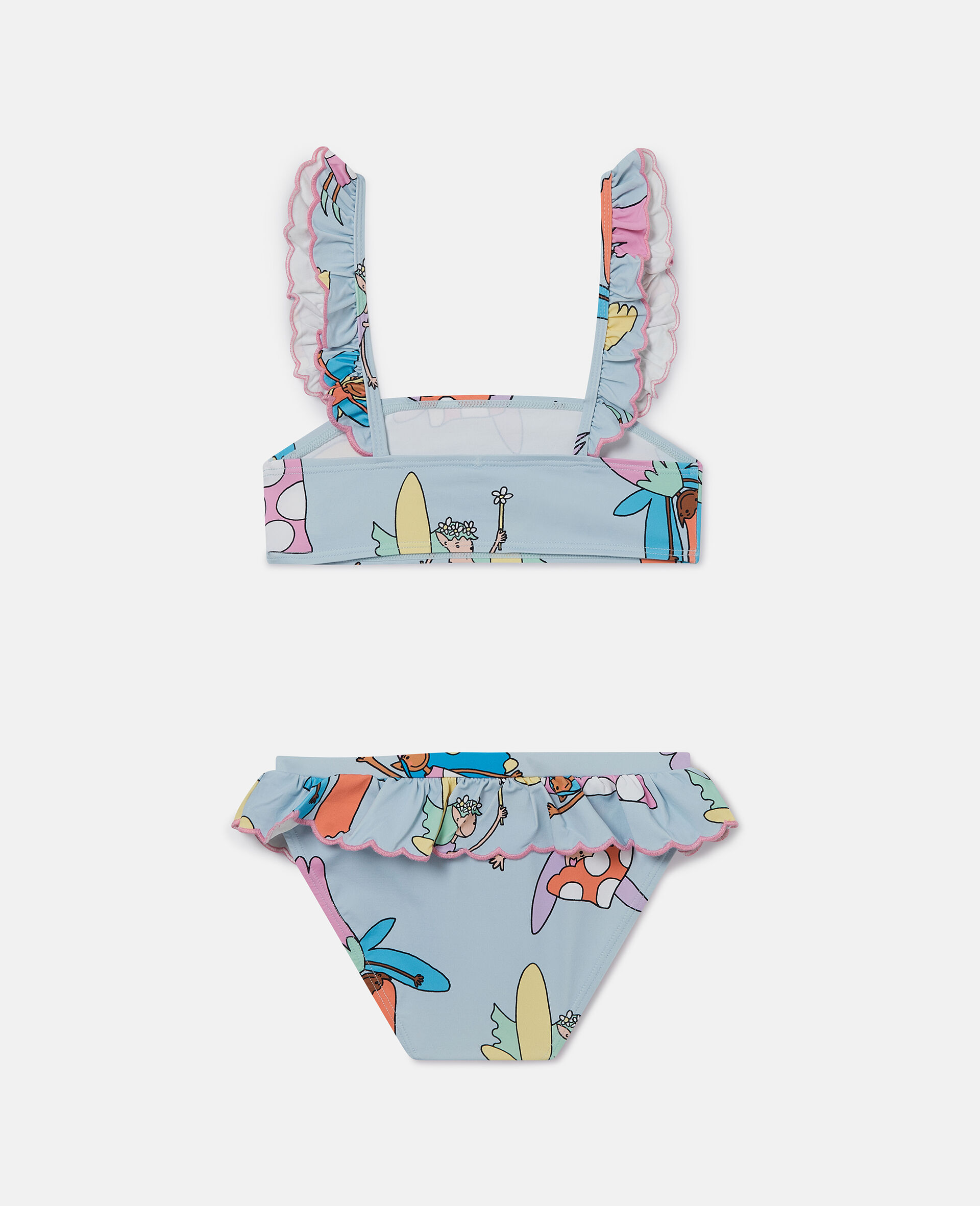 Fairies Print Frilled Bikini