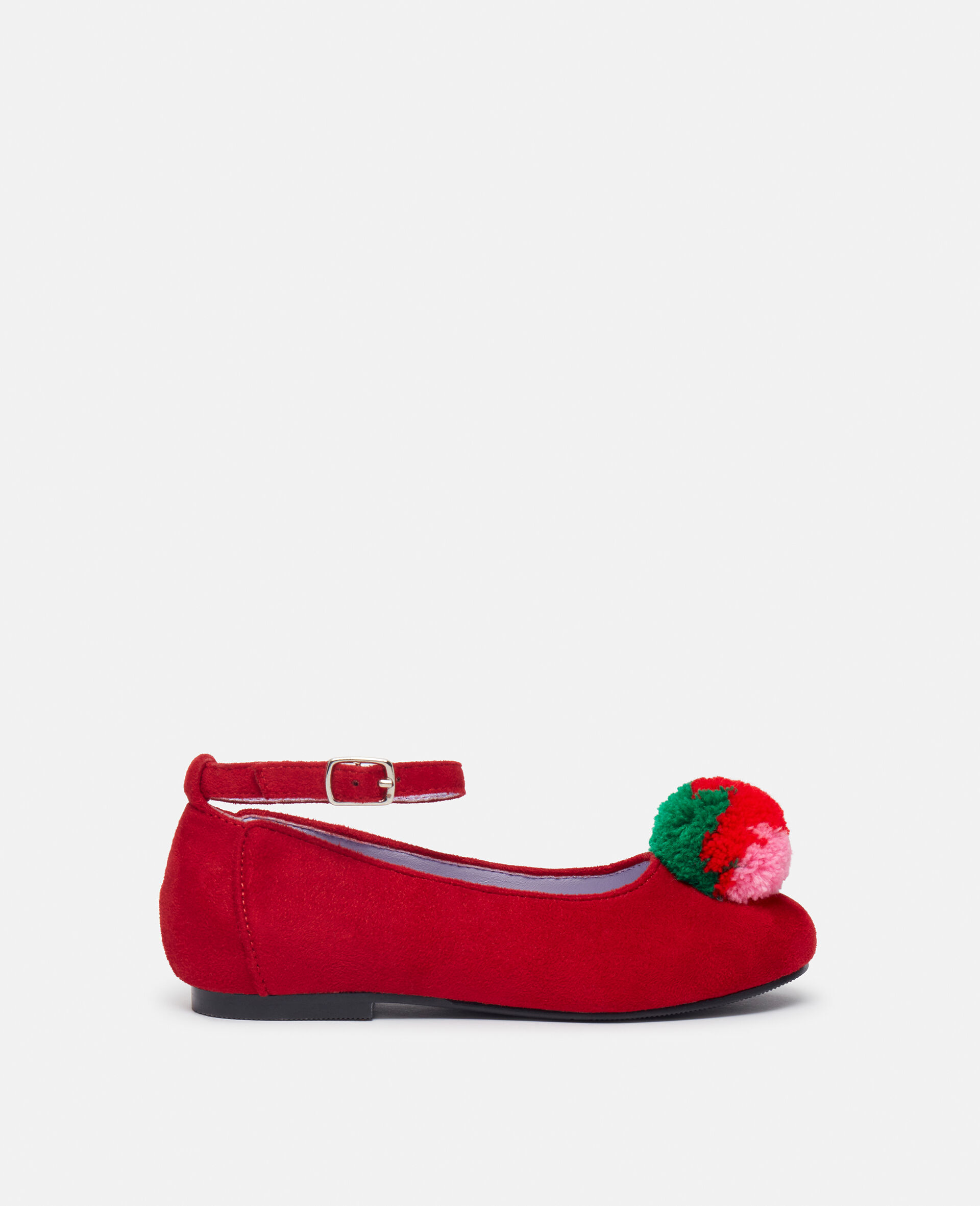 Fluffy Fruit Tassel Ballet Flats
