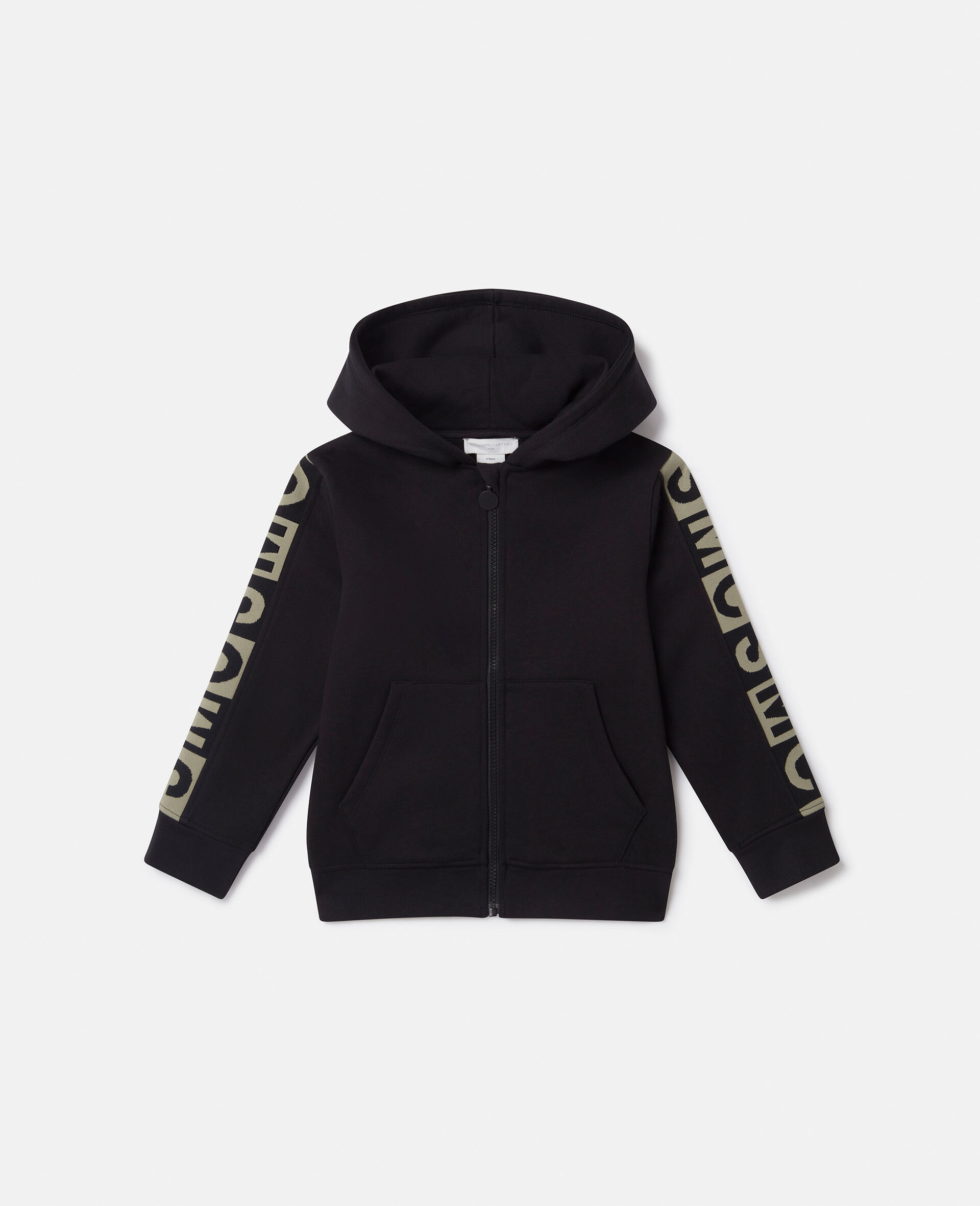 Logo Graphic Hooded Zipper Sweatshirt