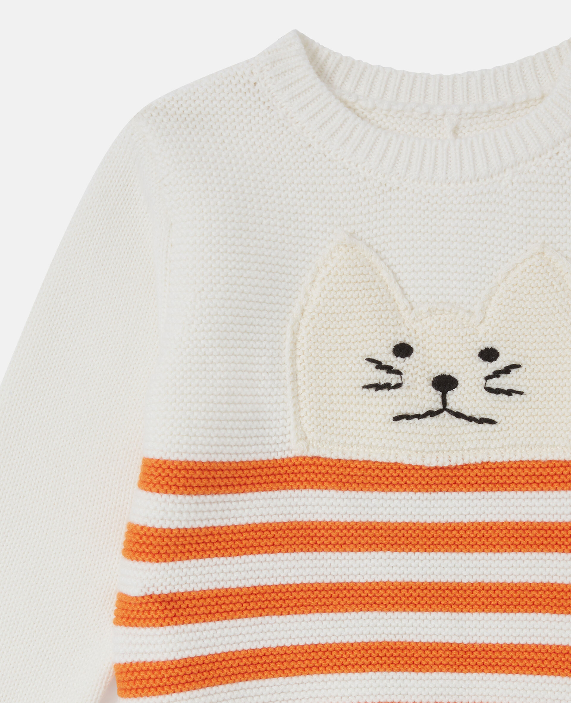 Cat Graphic Embroidered Sweater
