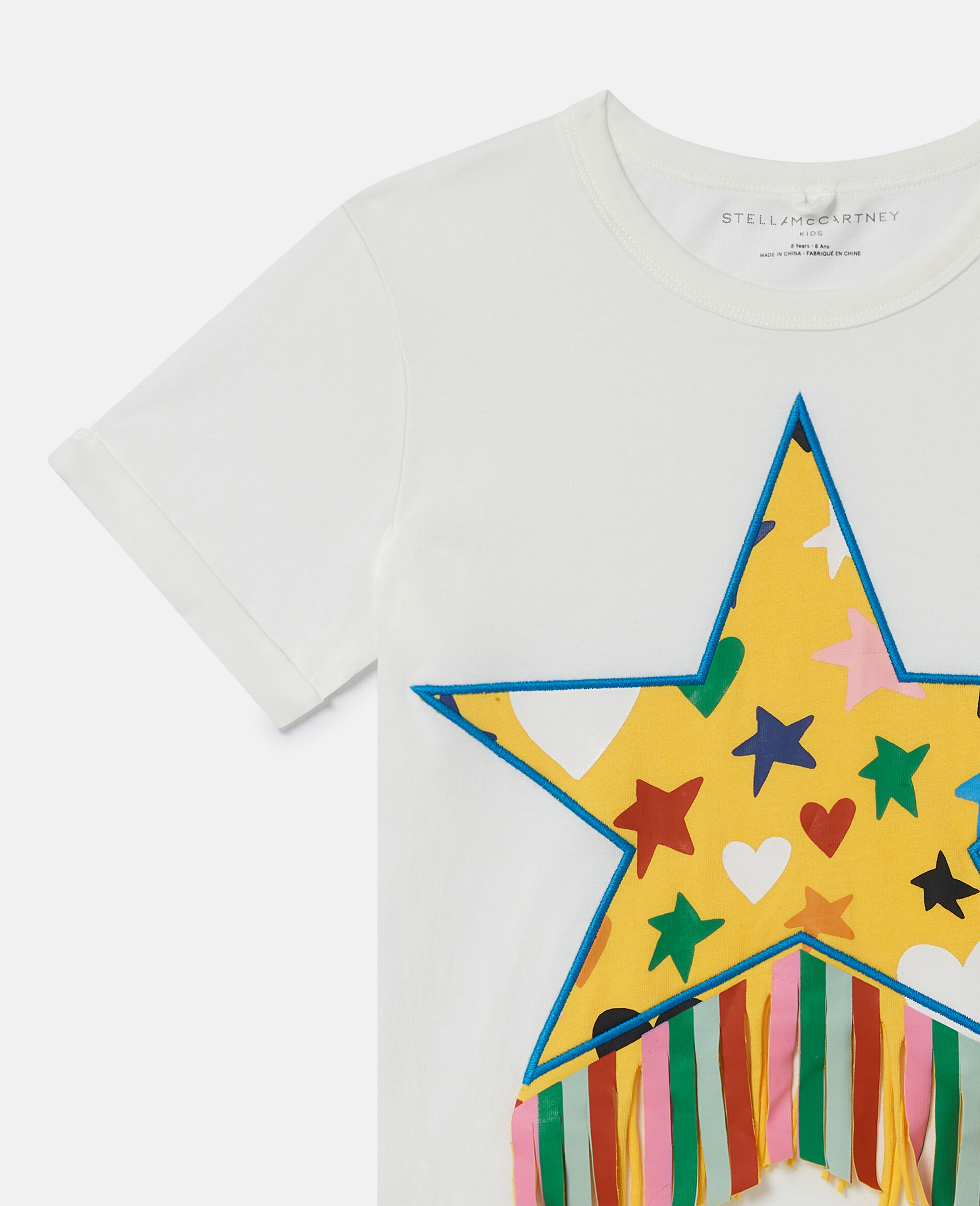 Star Graphic Fringed T-Shirt