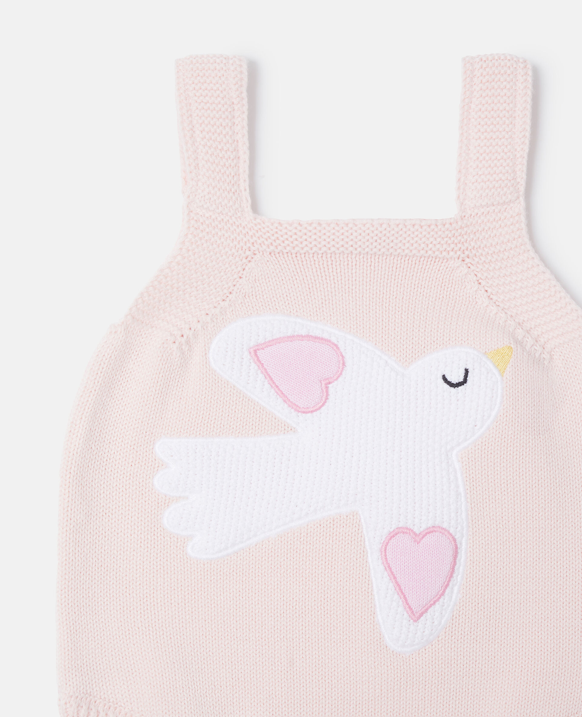 Dove Embroidered Sleeveless Romper