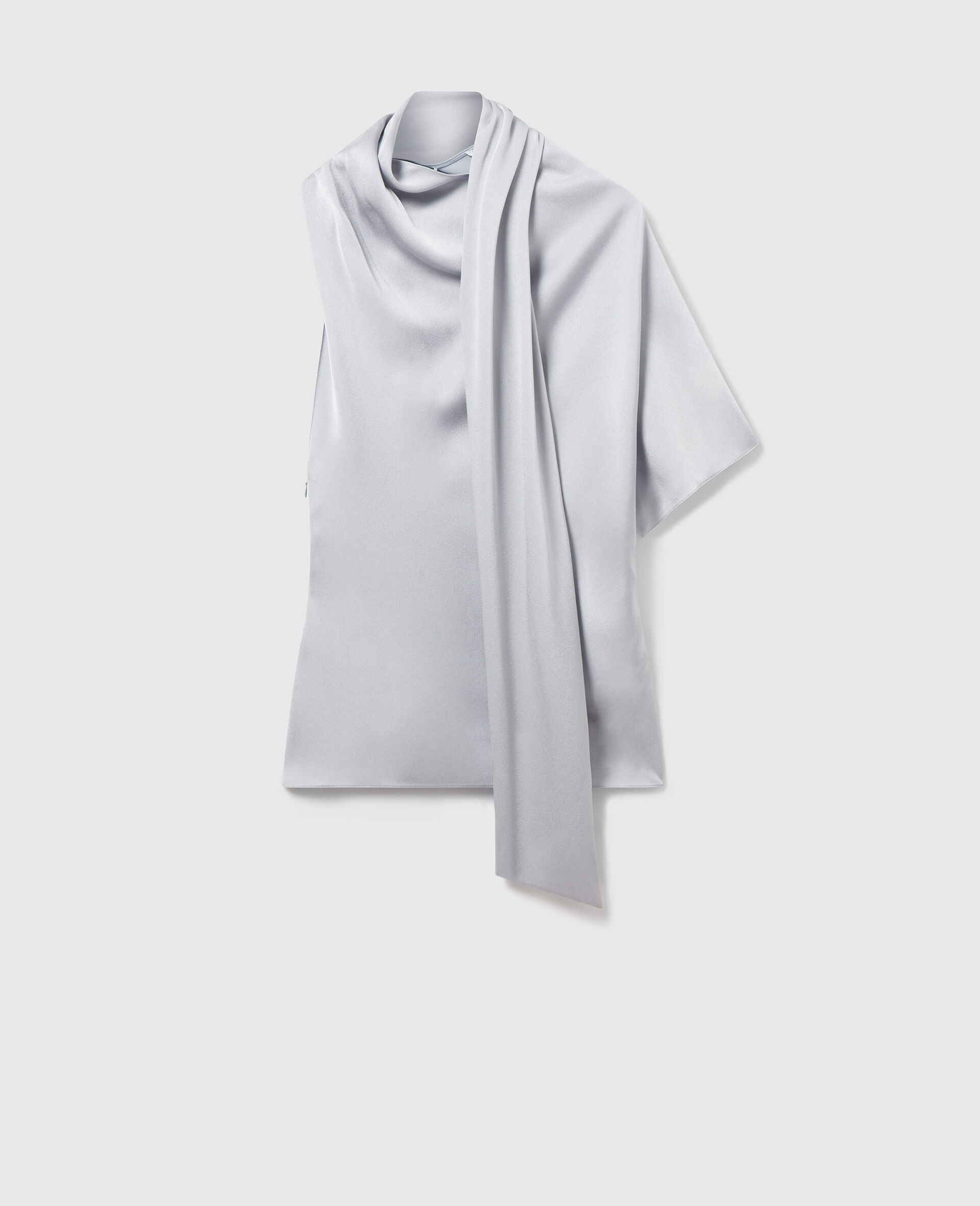 Tie Neck Asymmetric Top