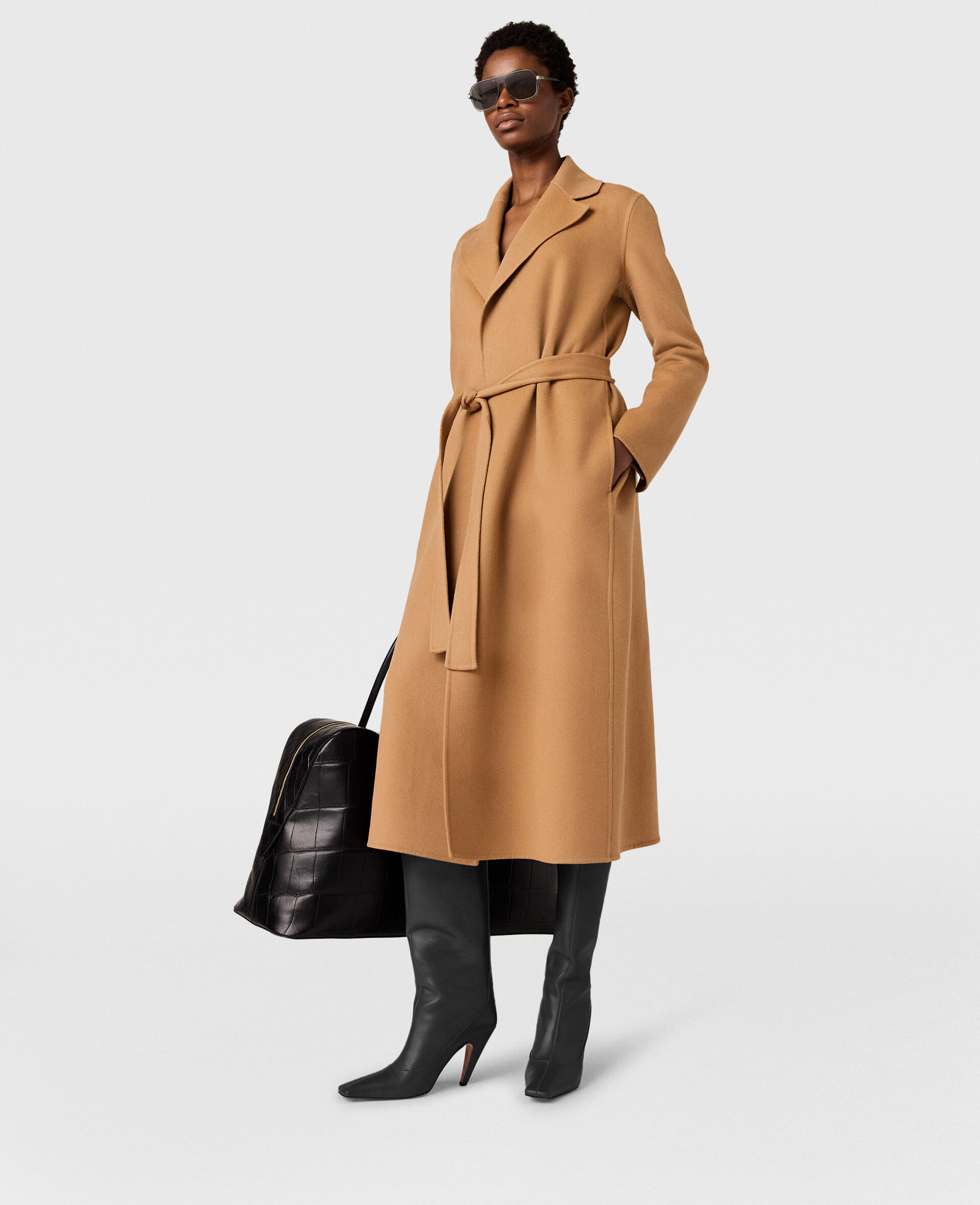 Double-Faced Belted Trench Coat