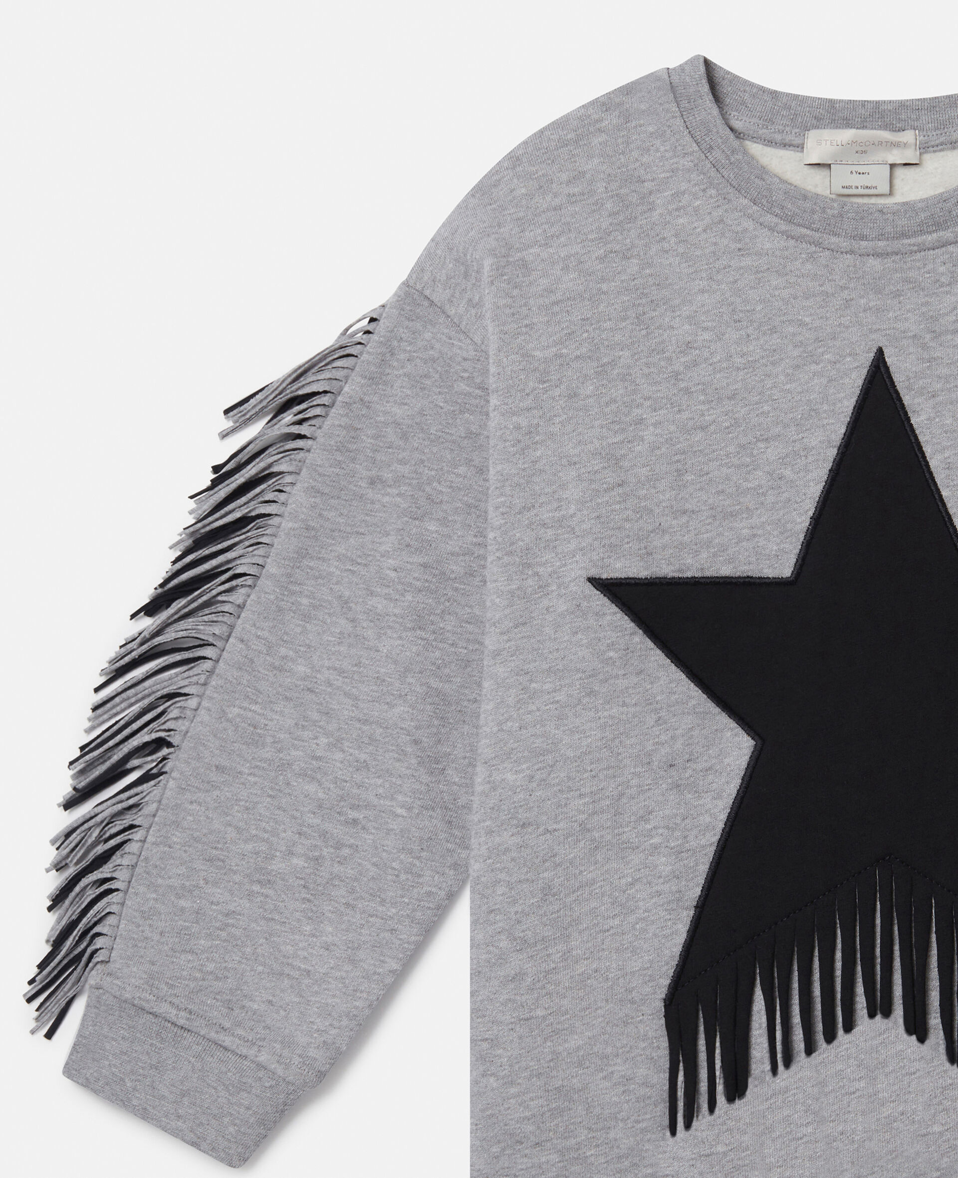 Star Graphic Fringed Dress