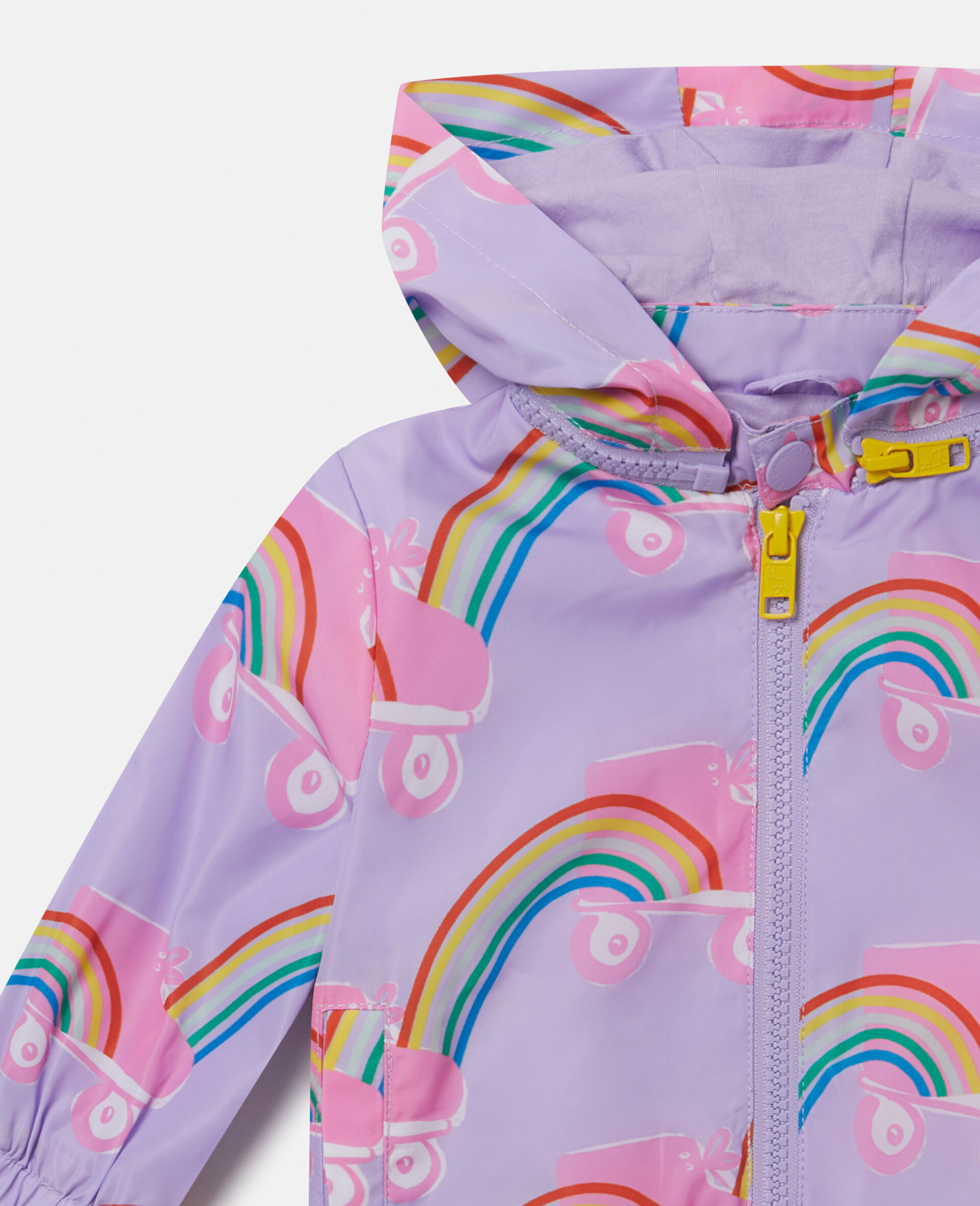 Rollerskate Rainbow Print RainCoat