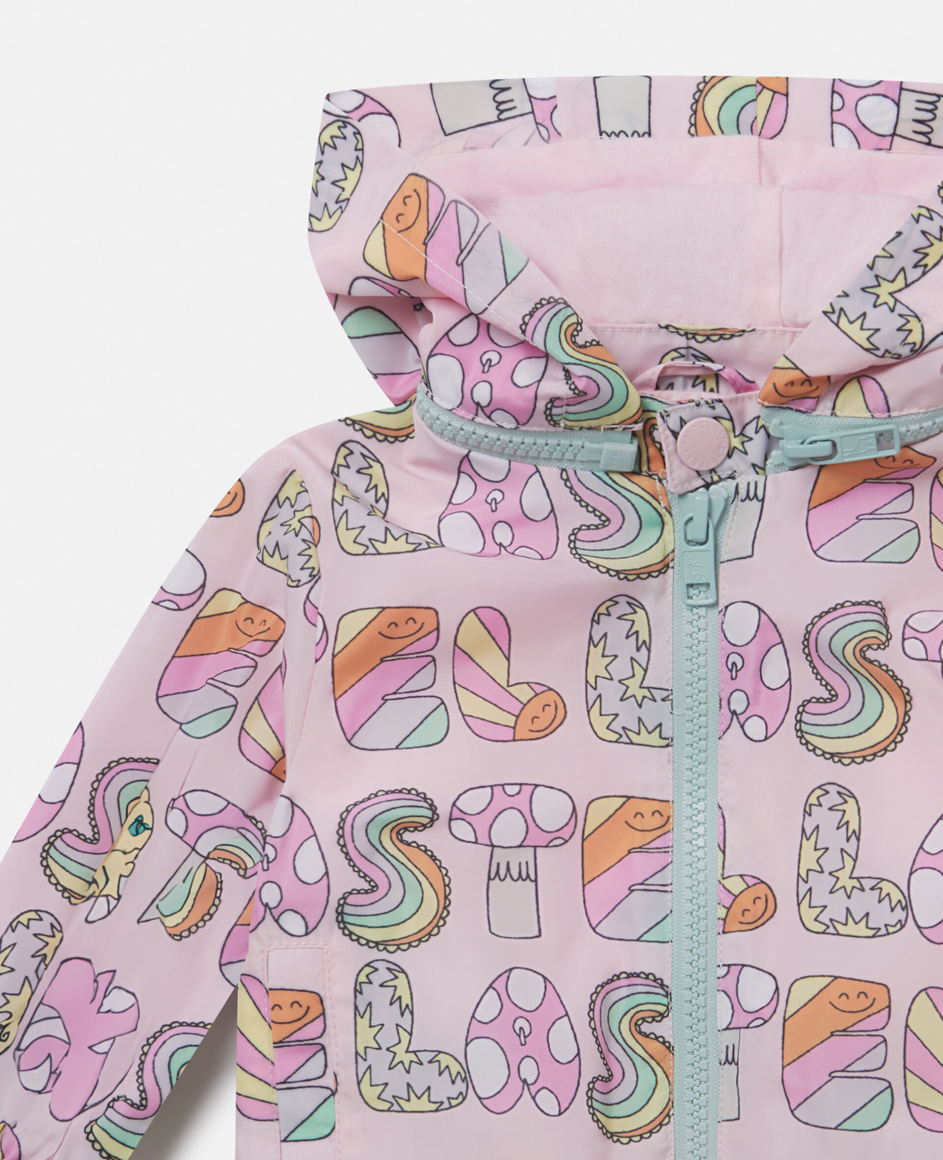 Stella Woodland Lettering Hooded RainCoat