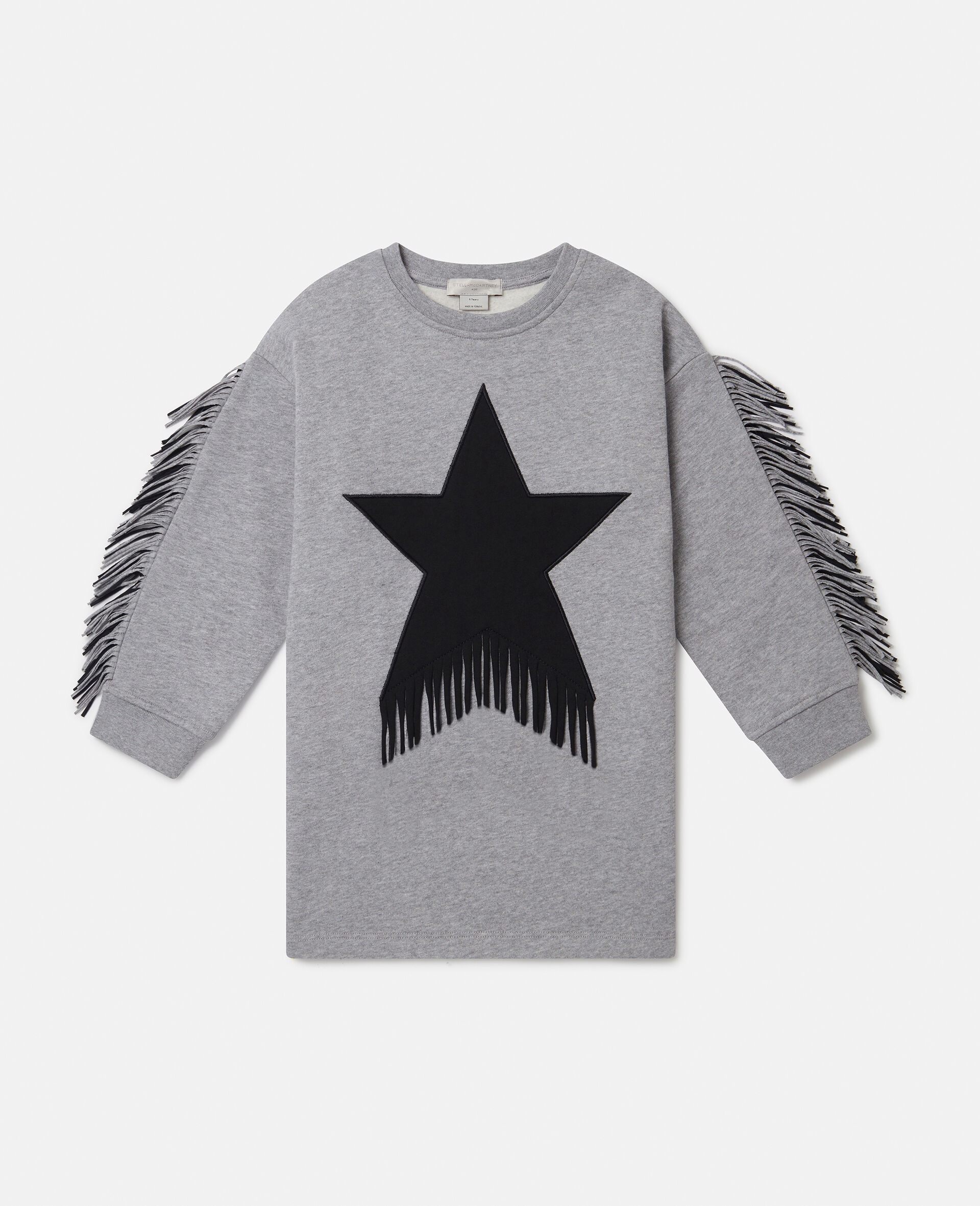 Star Graphic Fringed Dress