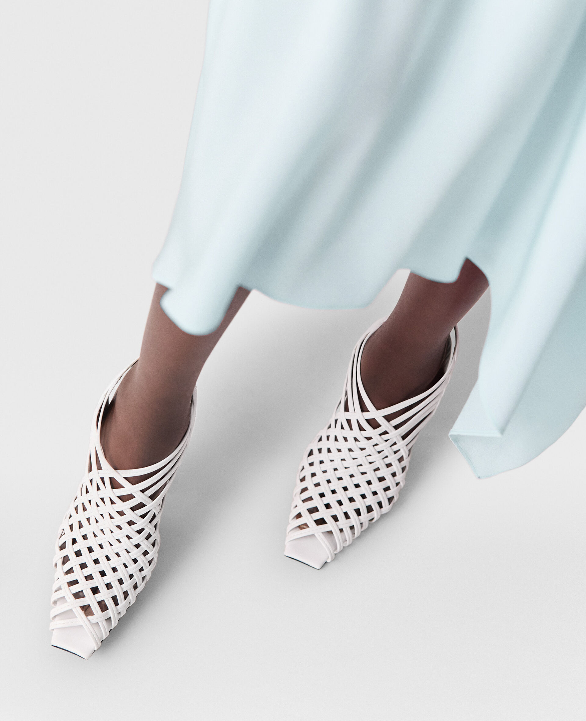 Stella Spur Woven Slingbacks