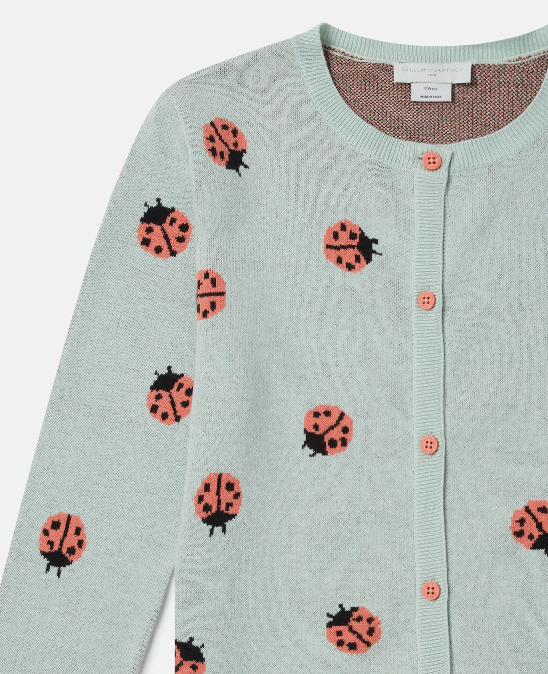 Ladybird Knitted Crewneck Cardigan