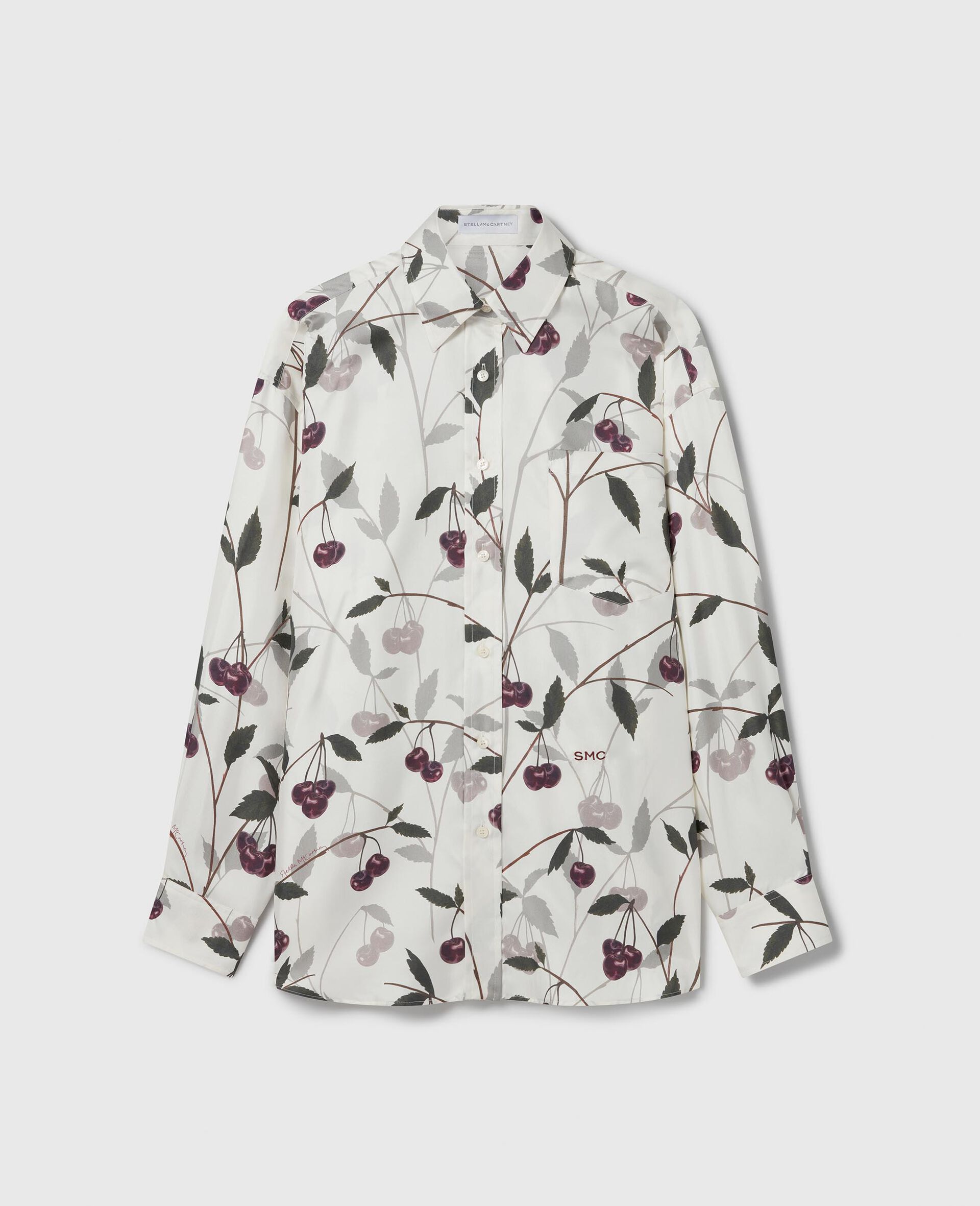 Cherry Print Oversized Shirt