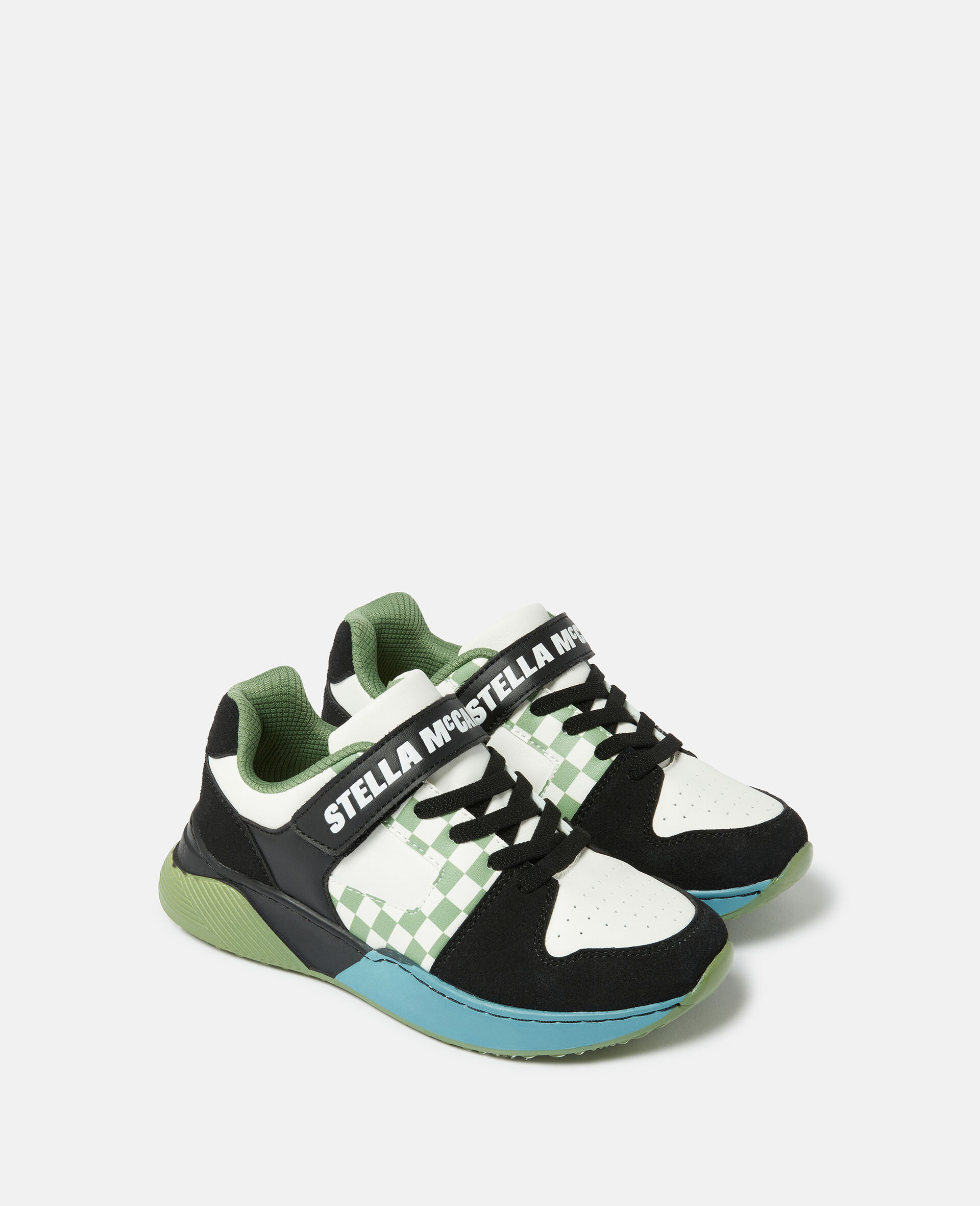 Moniker Tape Lace-Up Sneakers