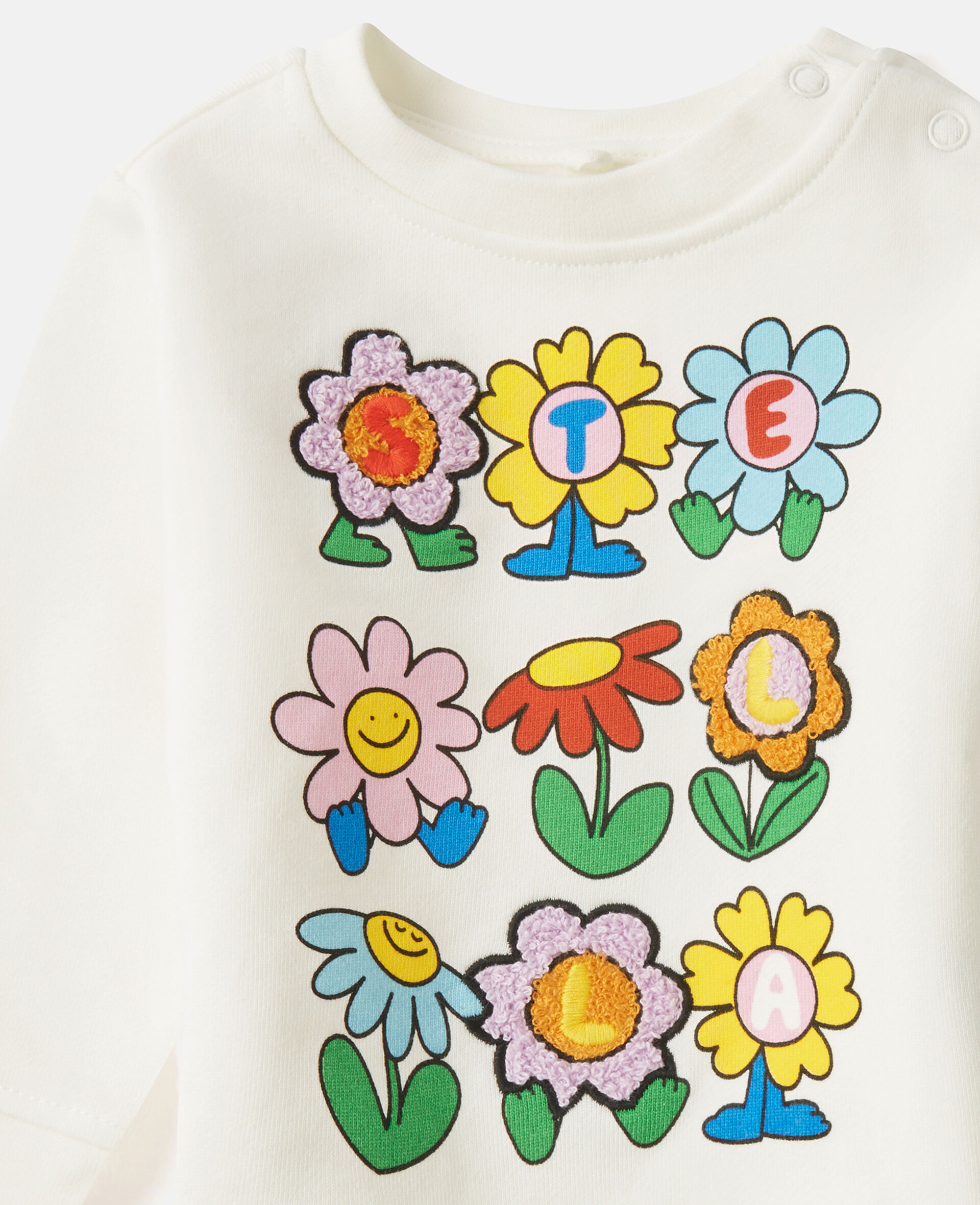 Flower Graphic Crewneck Sweatshirt