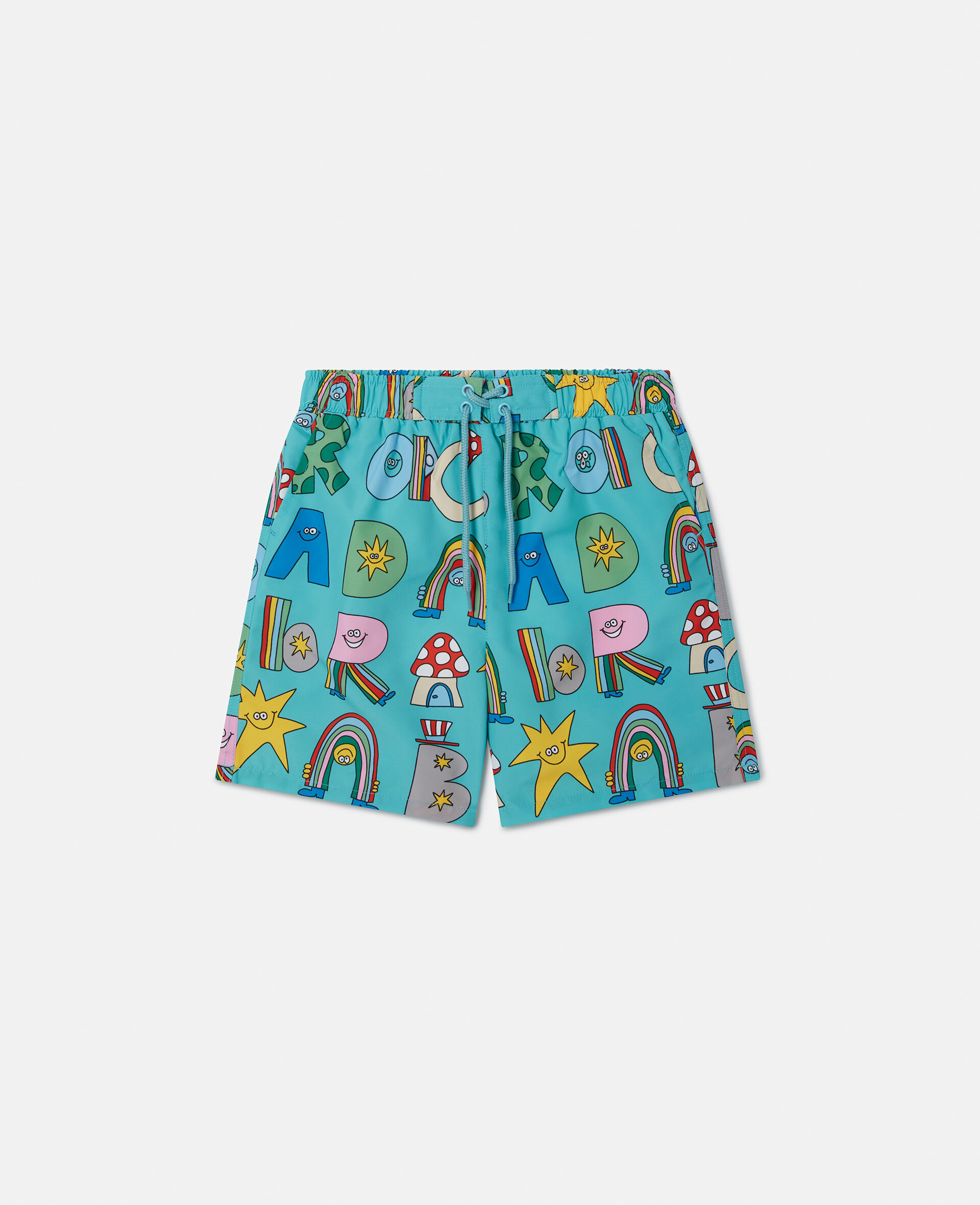 Stella Woodland Lettering Swim Shorts