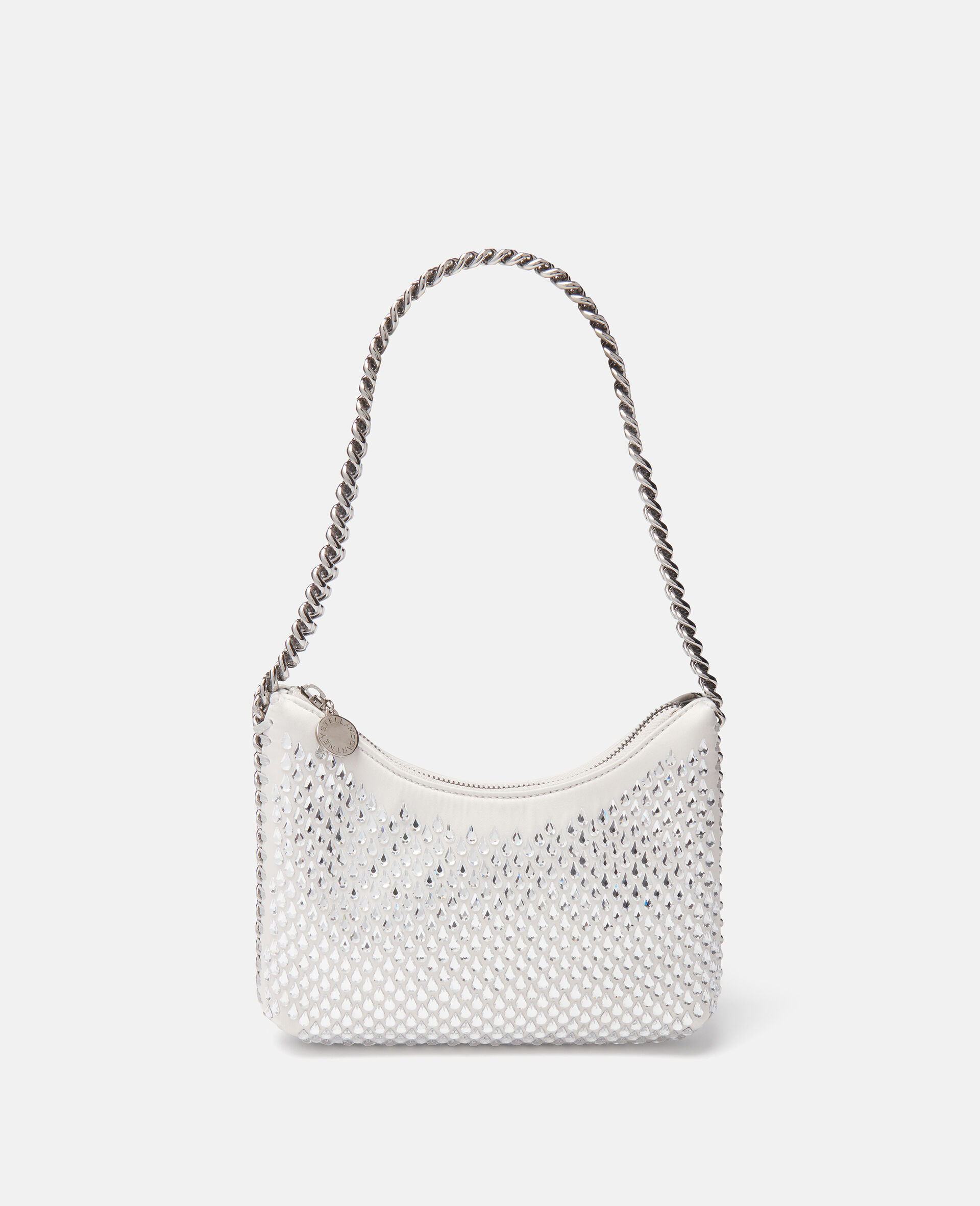 Falabella Crystal Hotfix Zippered Shoulder Bag