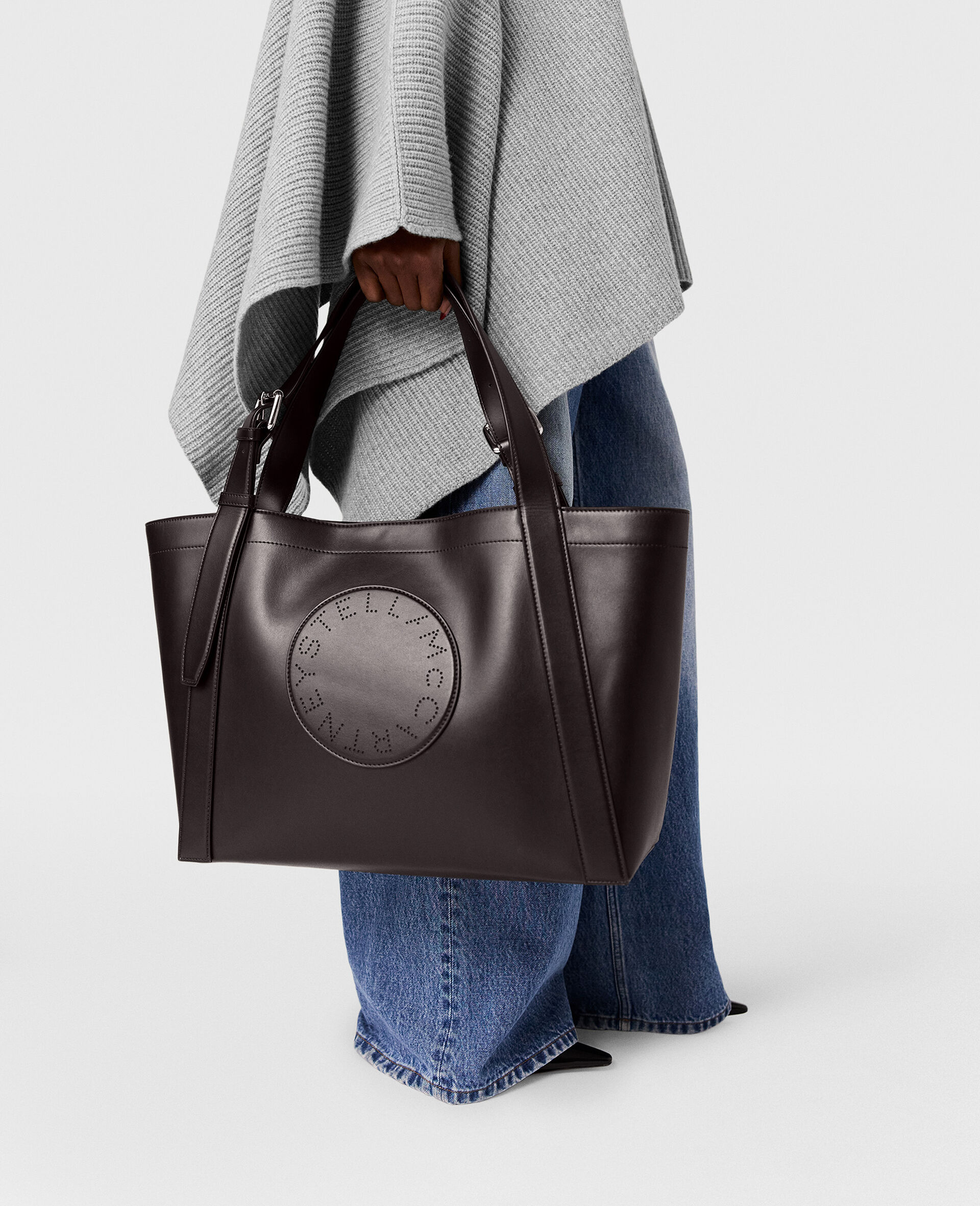 Logo Belt Crossbody Tote Bag