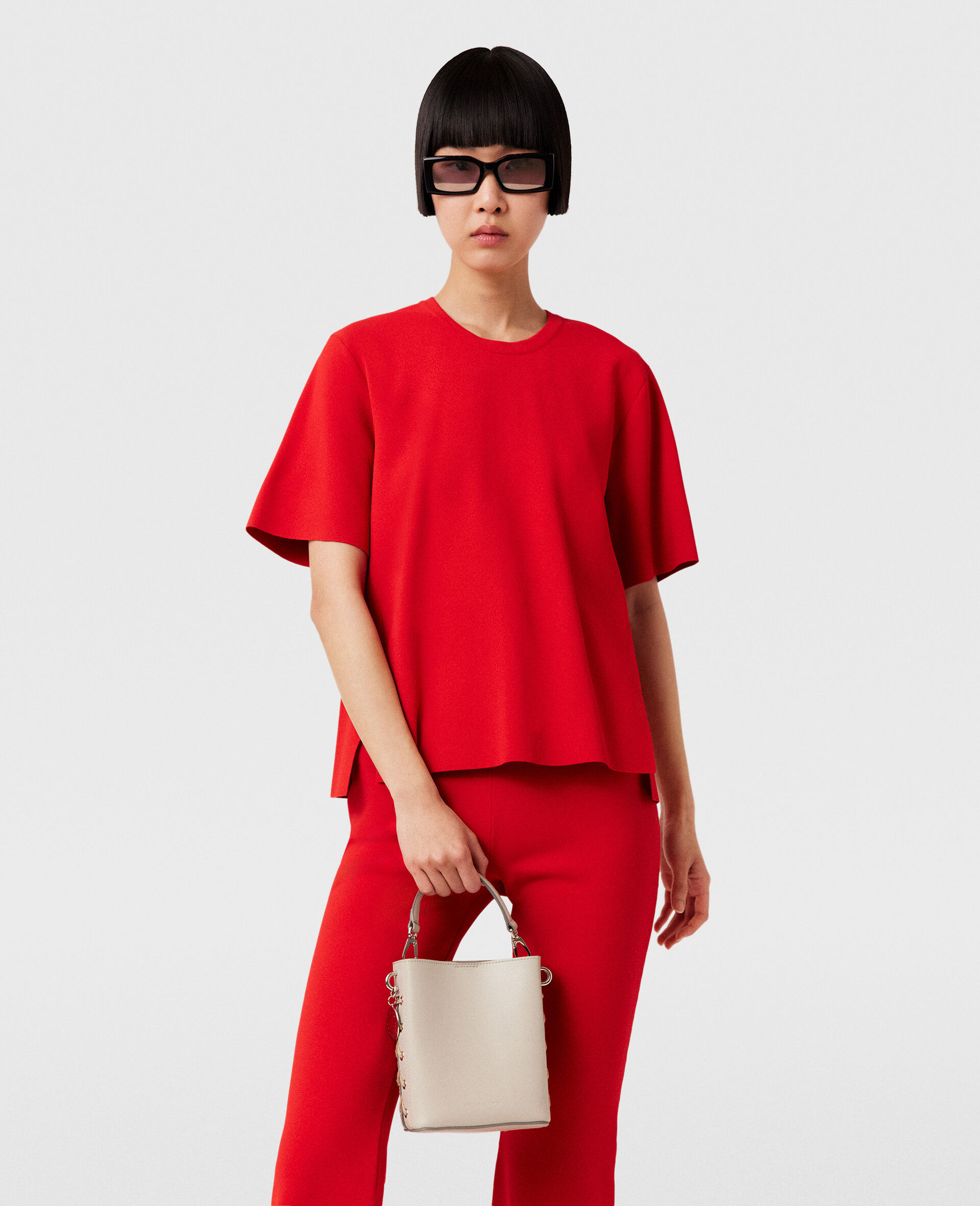 Compact Knit Short-Sleeve T-Shirt