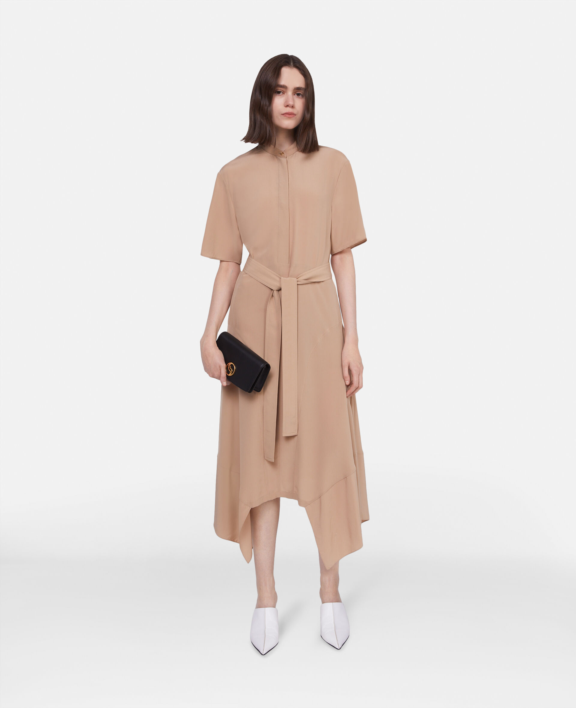 Silk Crêpe de Chine Shirt Dress