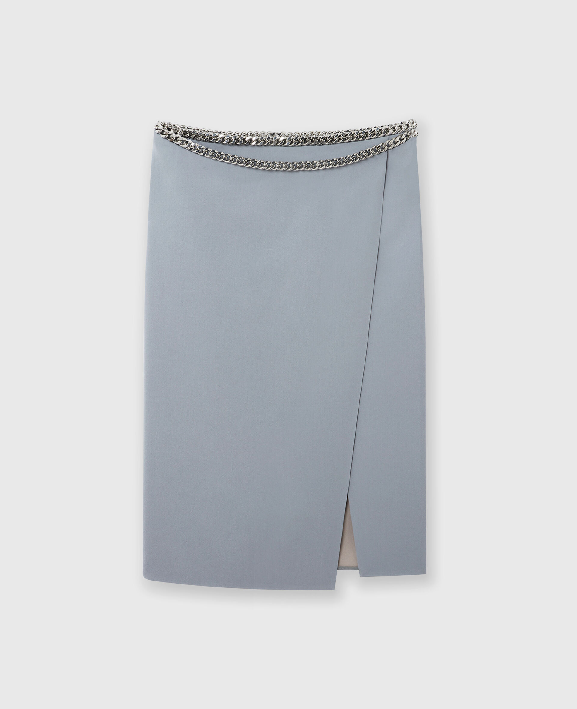 Falabella Chain Wool Midi Skirt