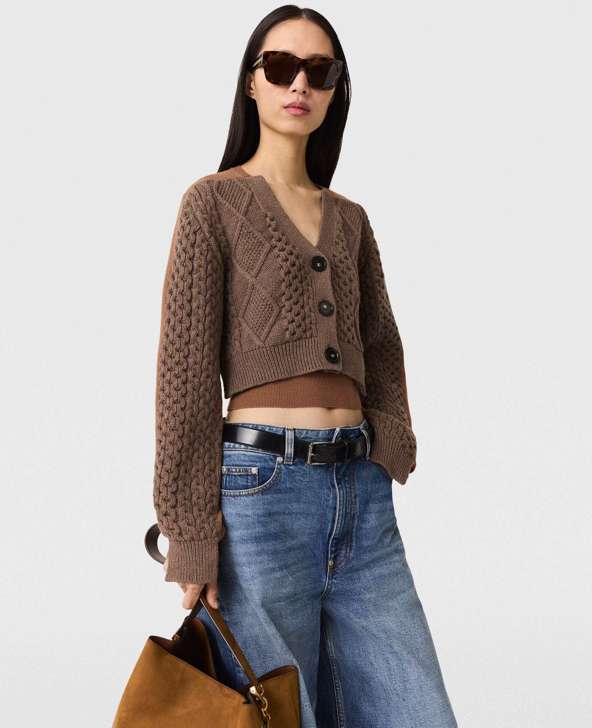 Hybrid Cropped Cardigan