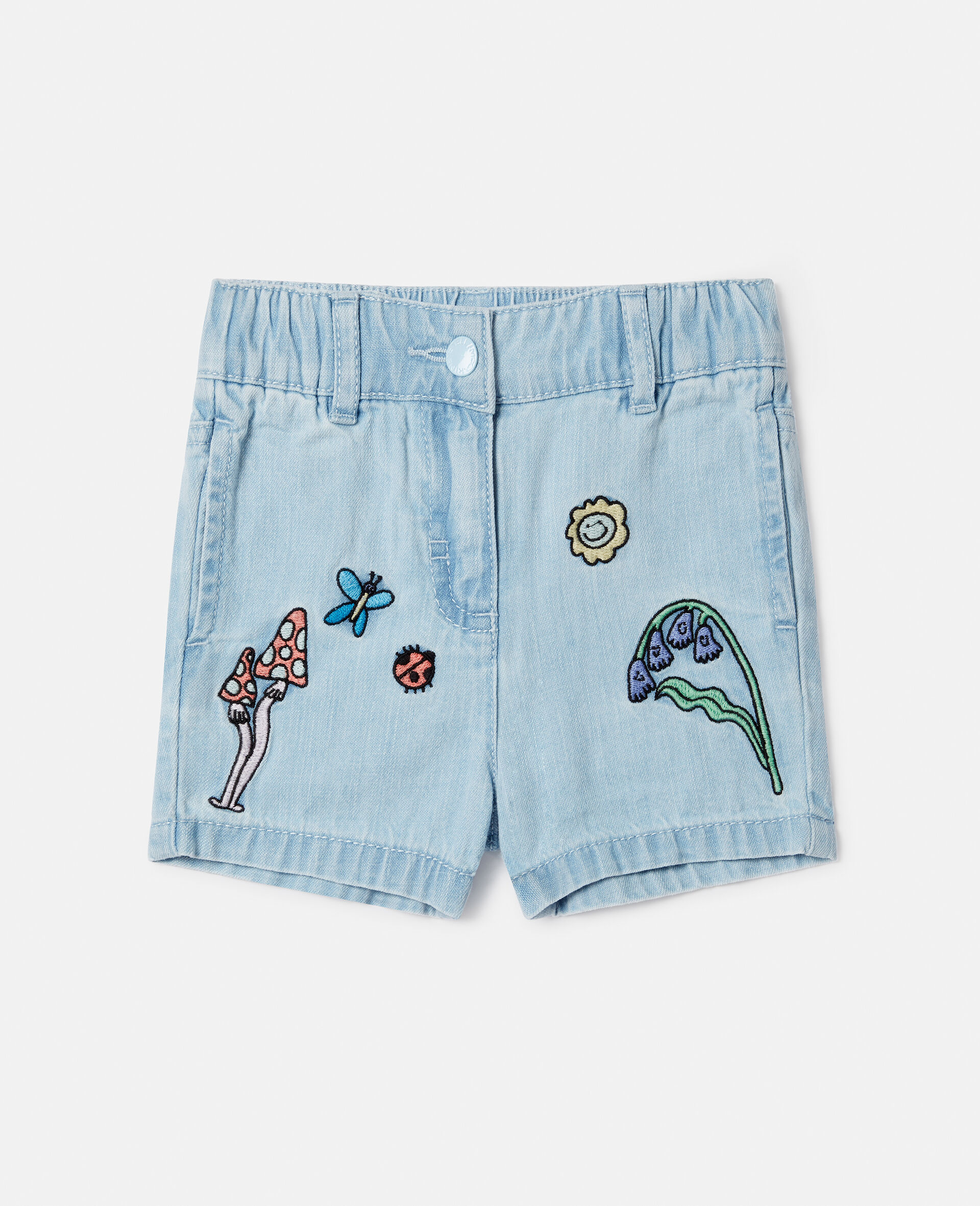 Woodland Friends Elasticated Denim Shorts