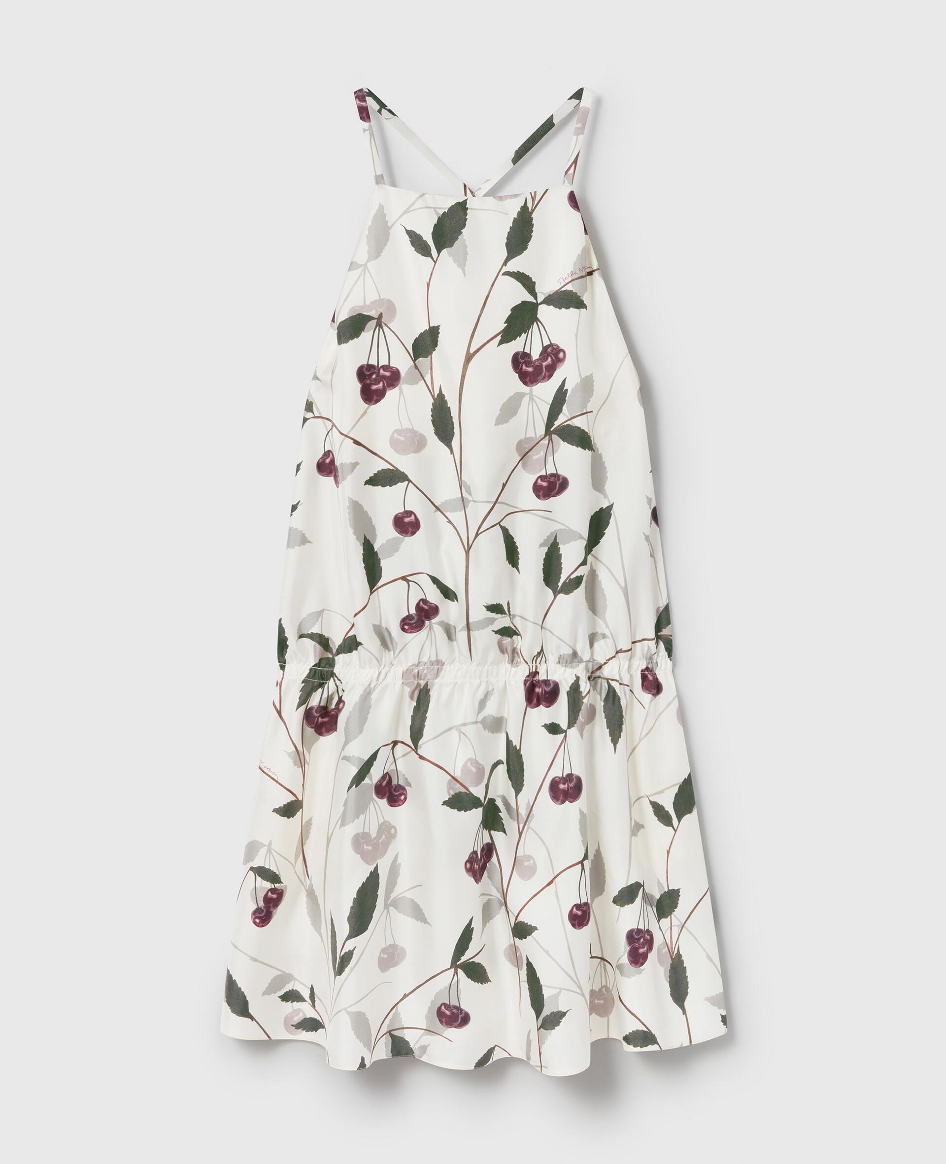Cherry Print Sleeveless Mini Dress