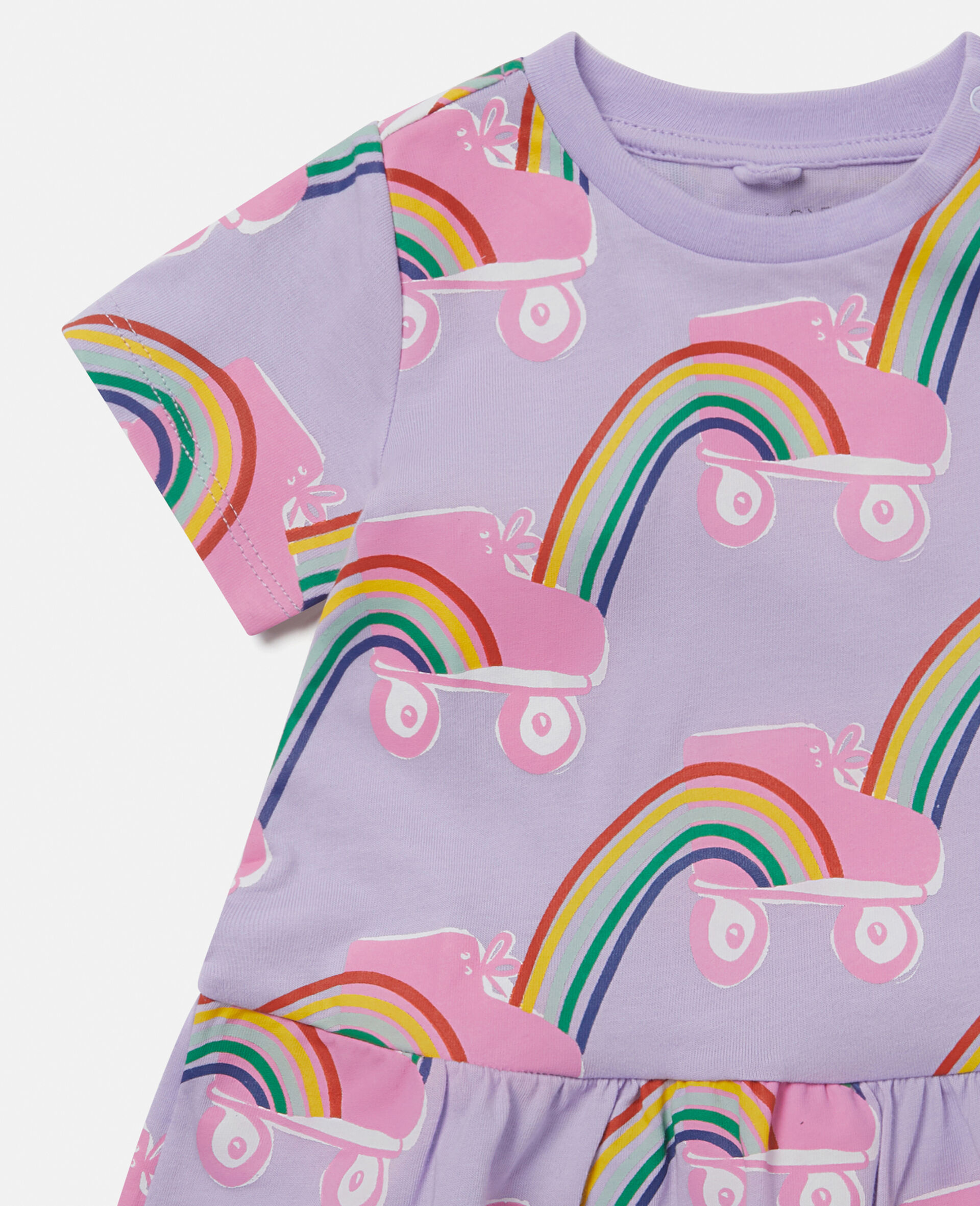 Rollerskate Rainbow Print Dress