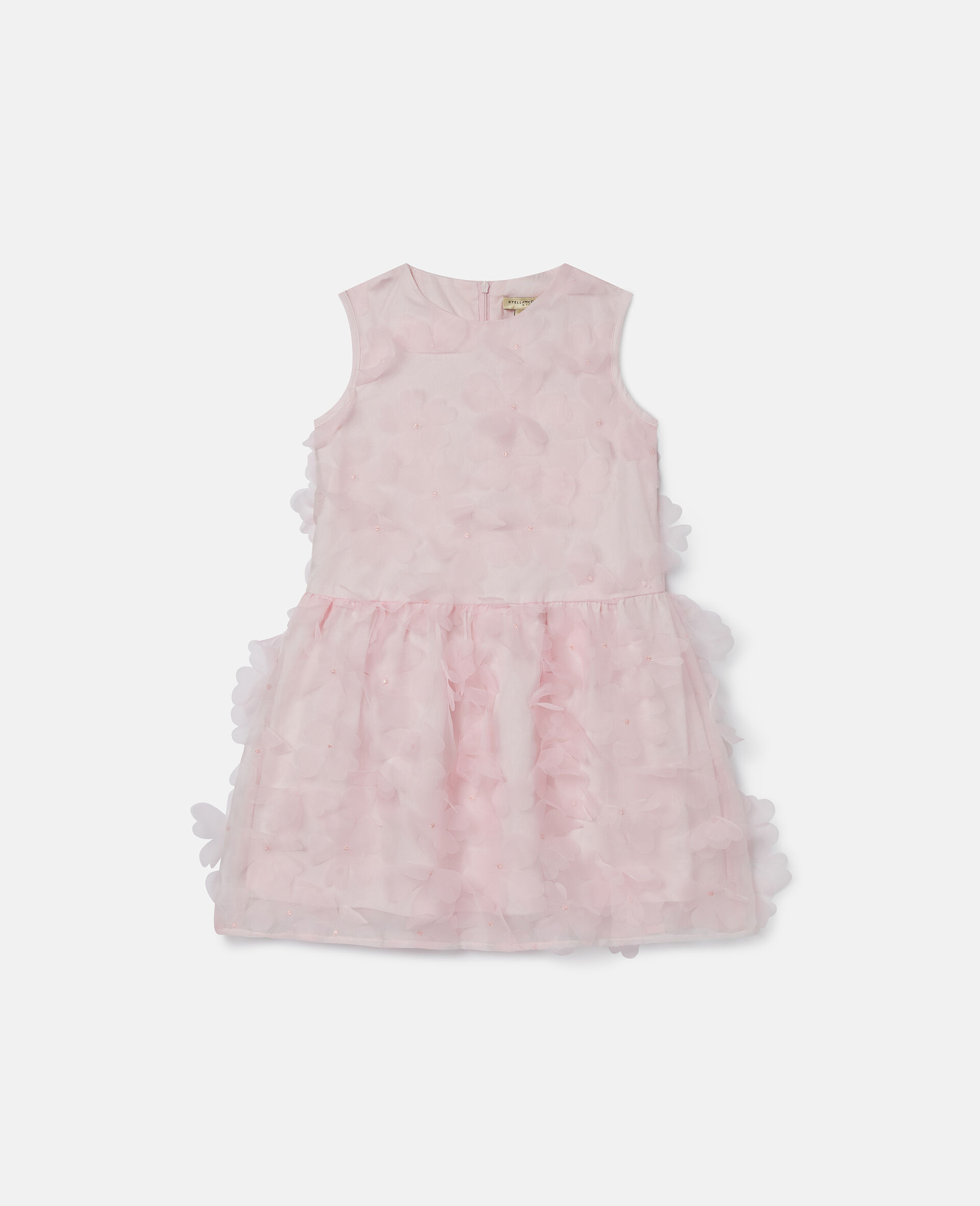 Flower Appliqué Sleeveless Dress