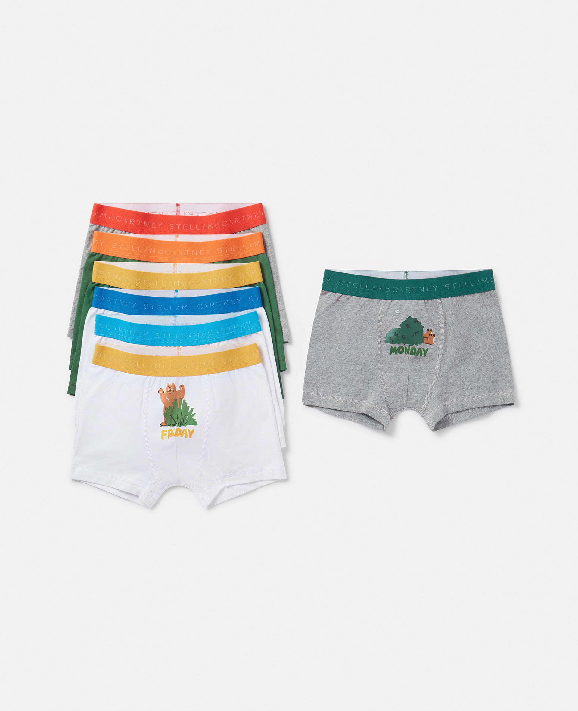 7 Pack of Bear Badge Days of the Week Boxers