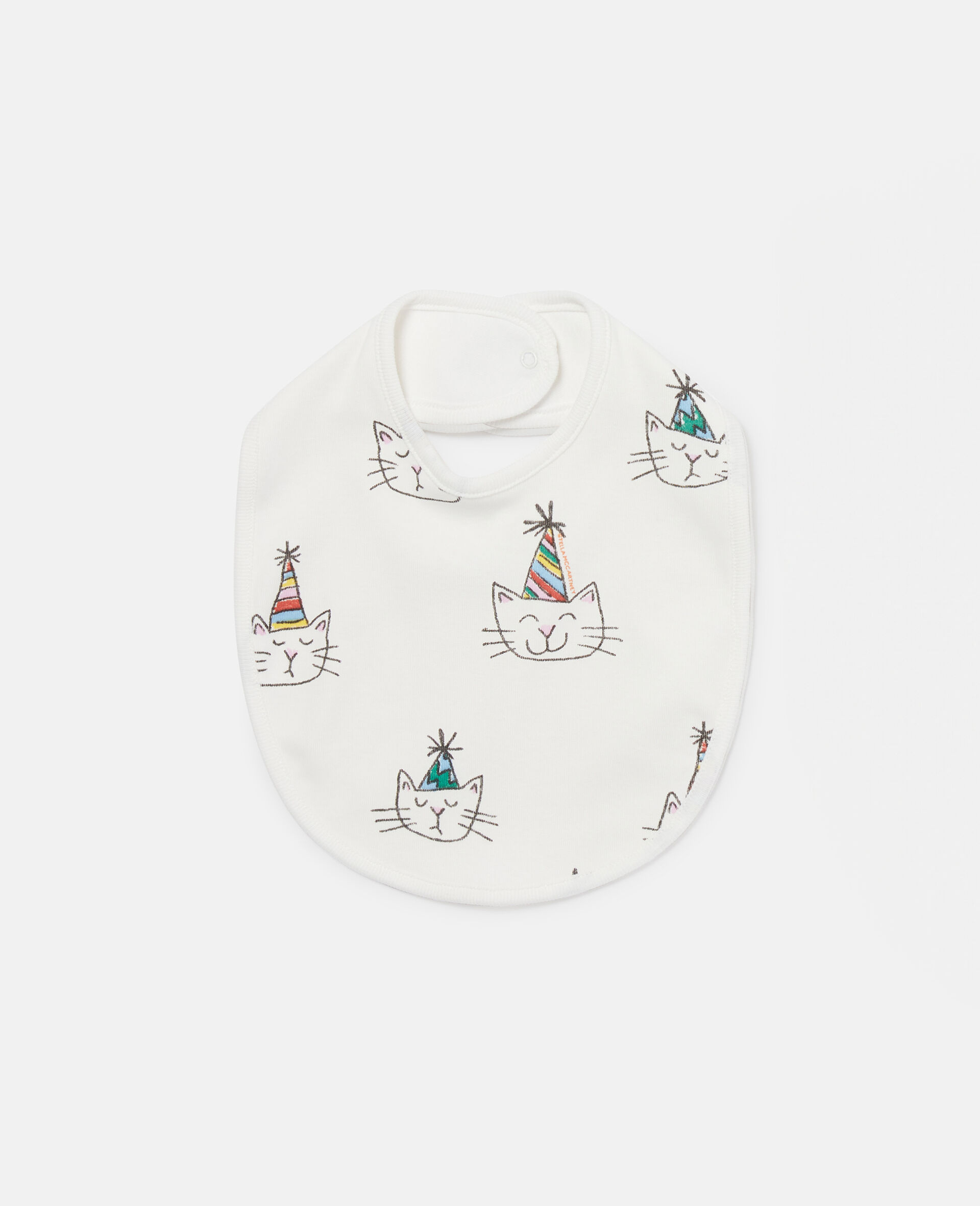 Cat Graphic Print Bib Set