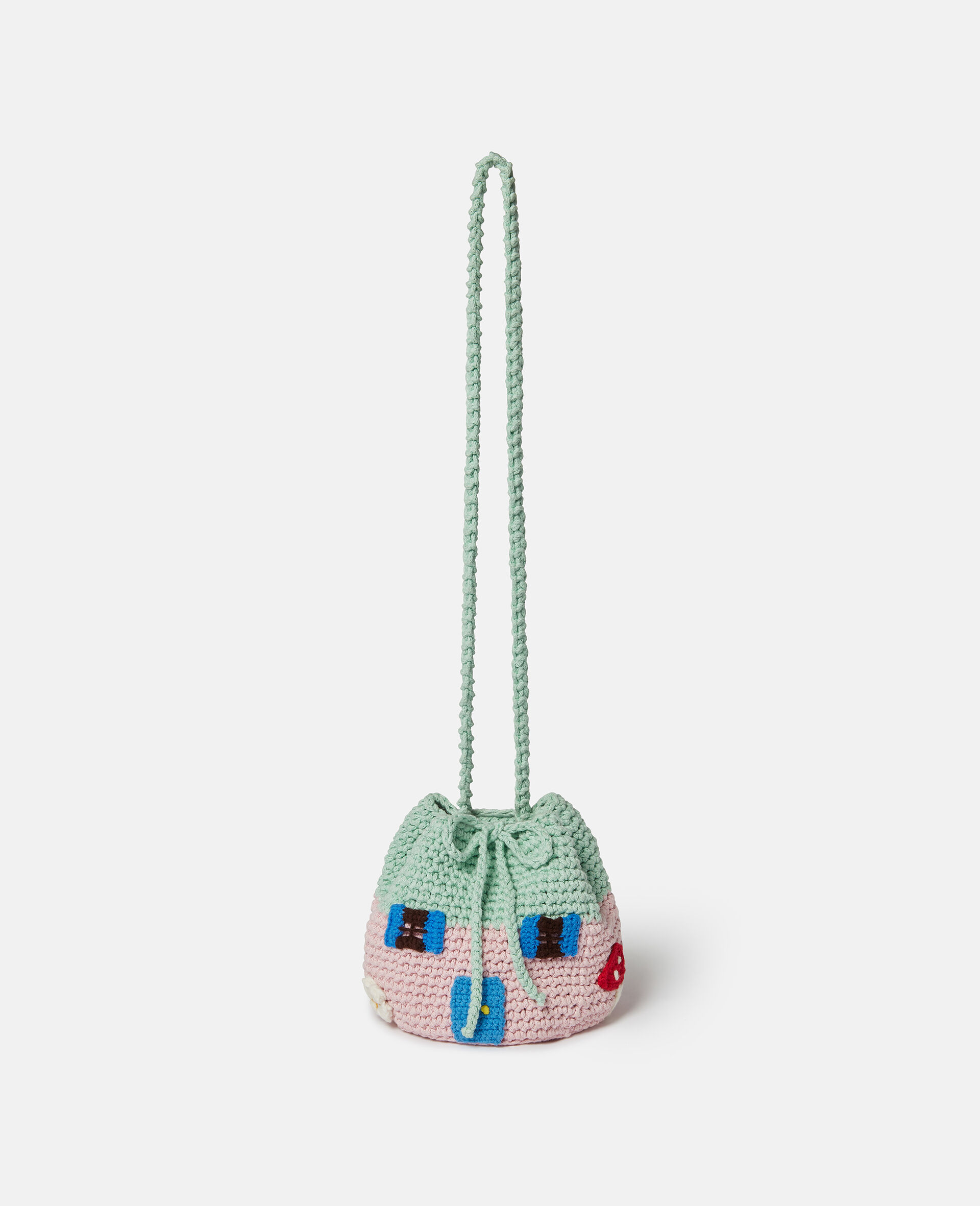Toadstool House Crocheted Crossbody Bag