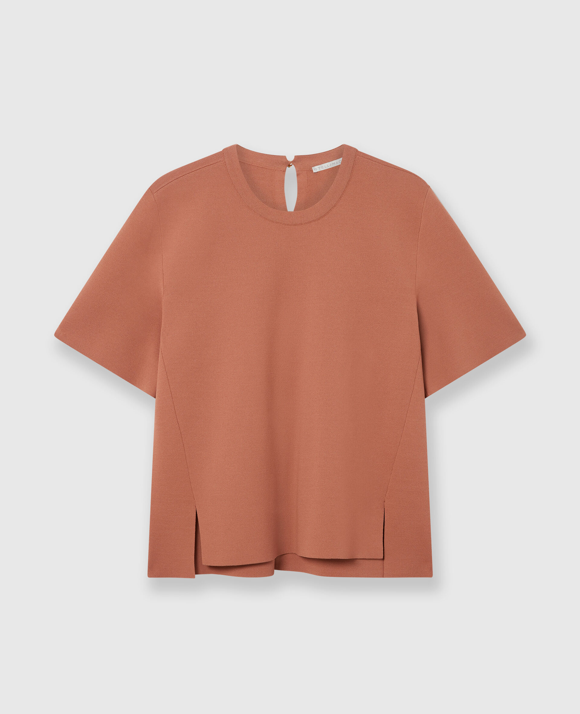 Compact Knit Short-Sleeve T-Shirt