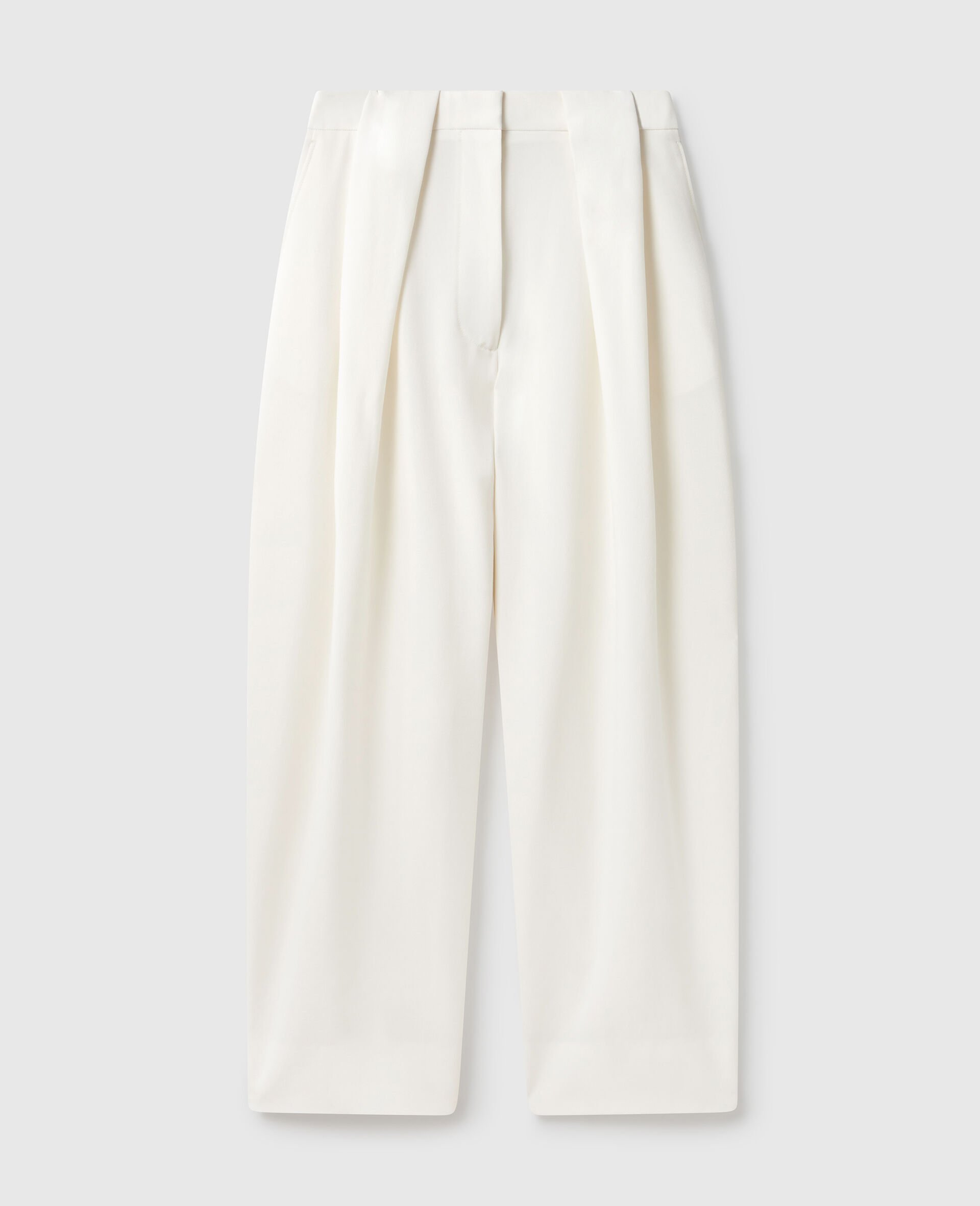 Slouchy Paneled Pleated Pants