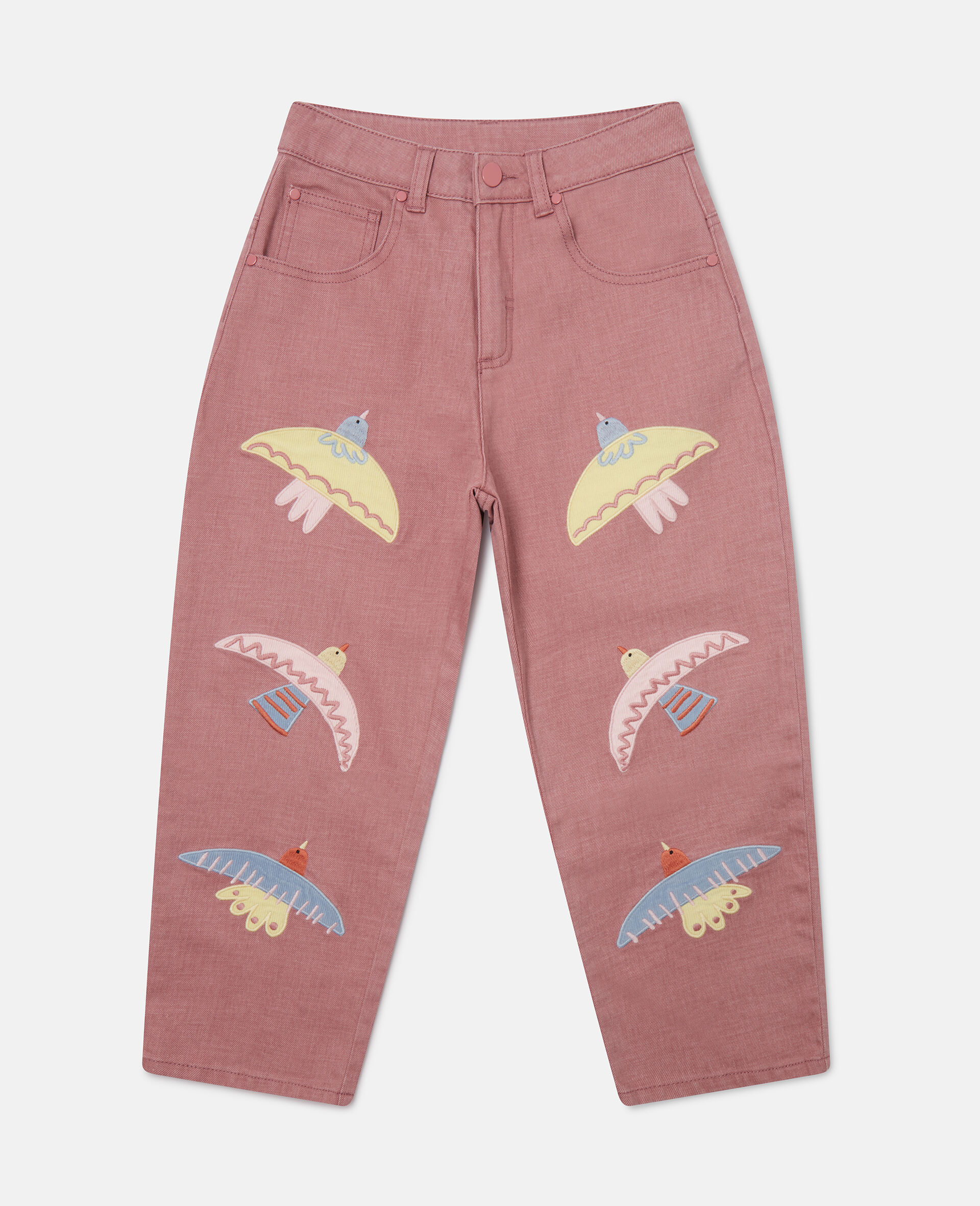 Dove Embroidered Denim Jeans
