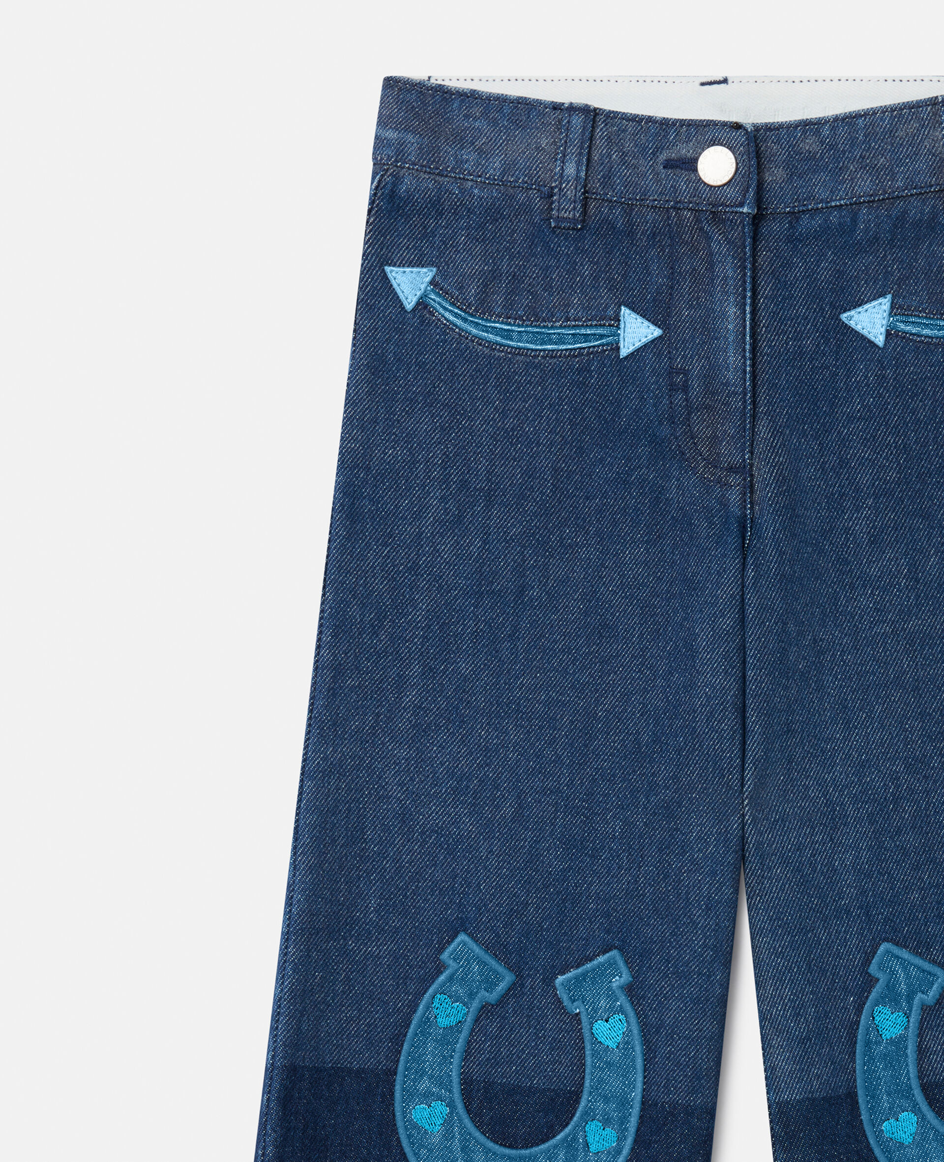 Horse Appliqué Denim Jeans