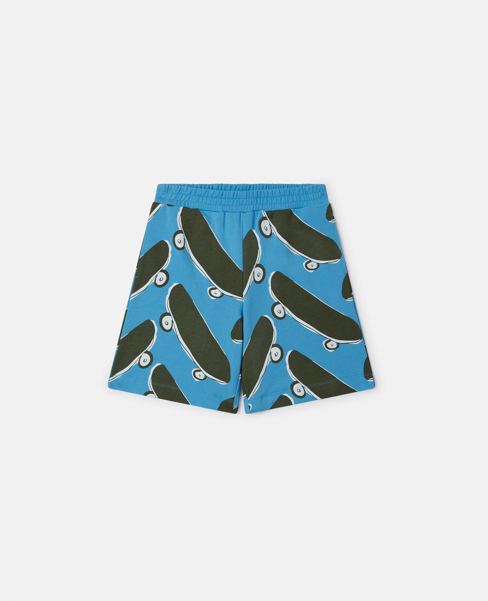 Skateboard Print Shorts