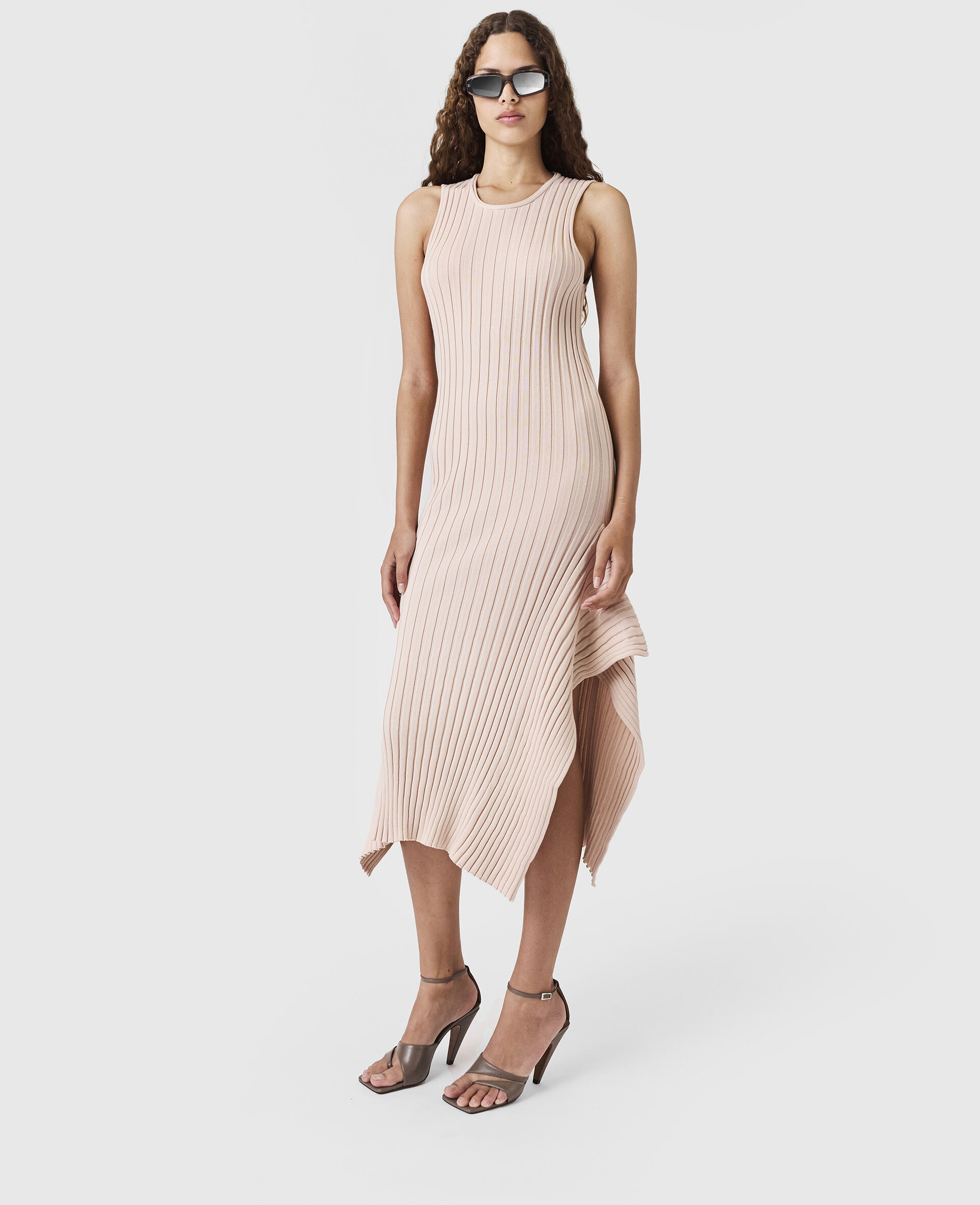 Knit Kick-Flare Maxi Dress