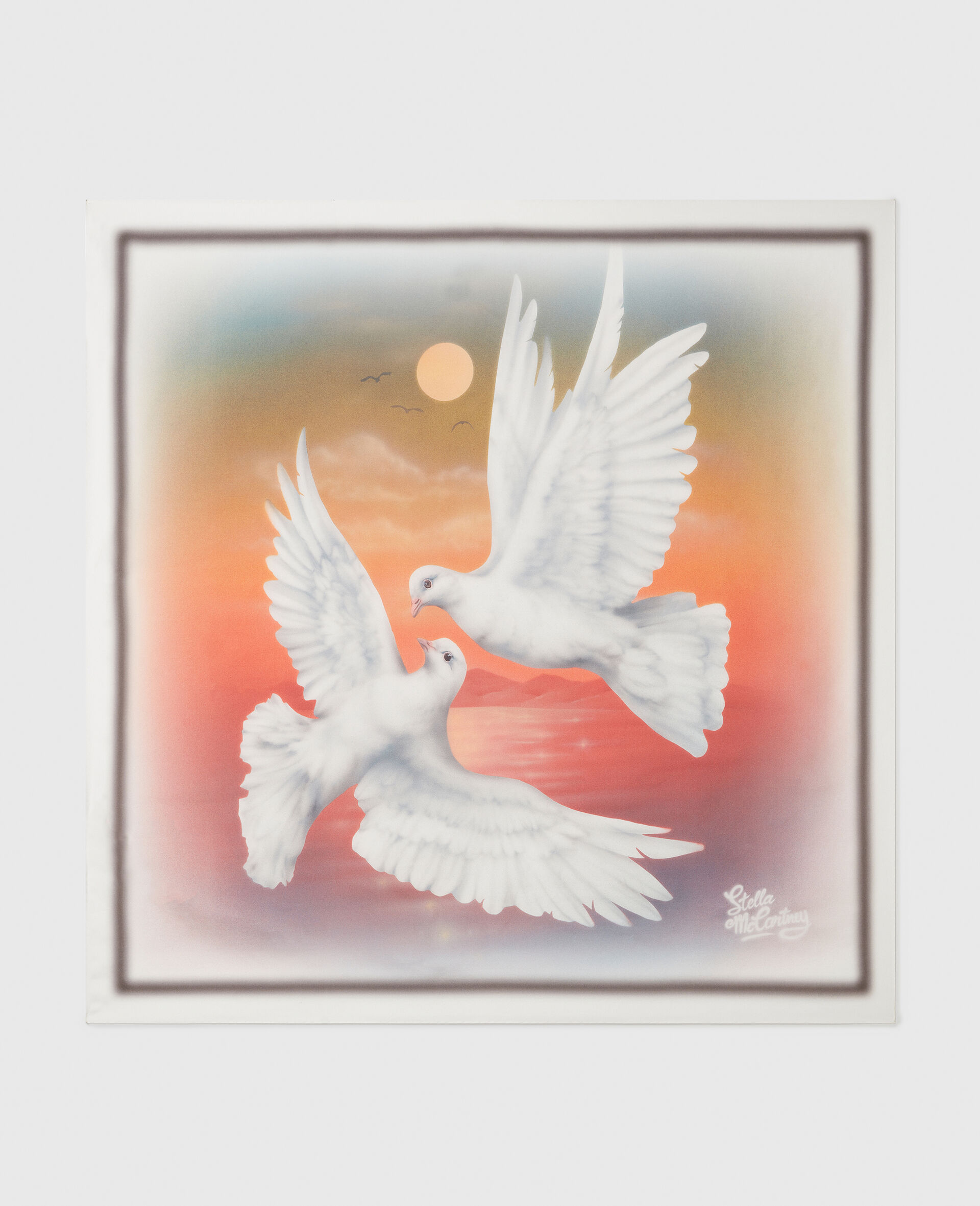 Dove Print Square Scarf