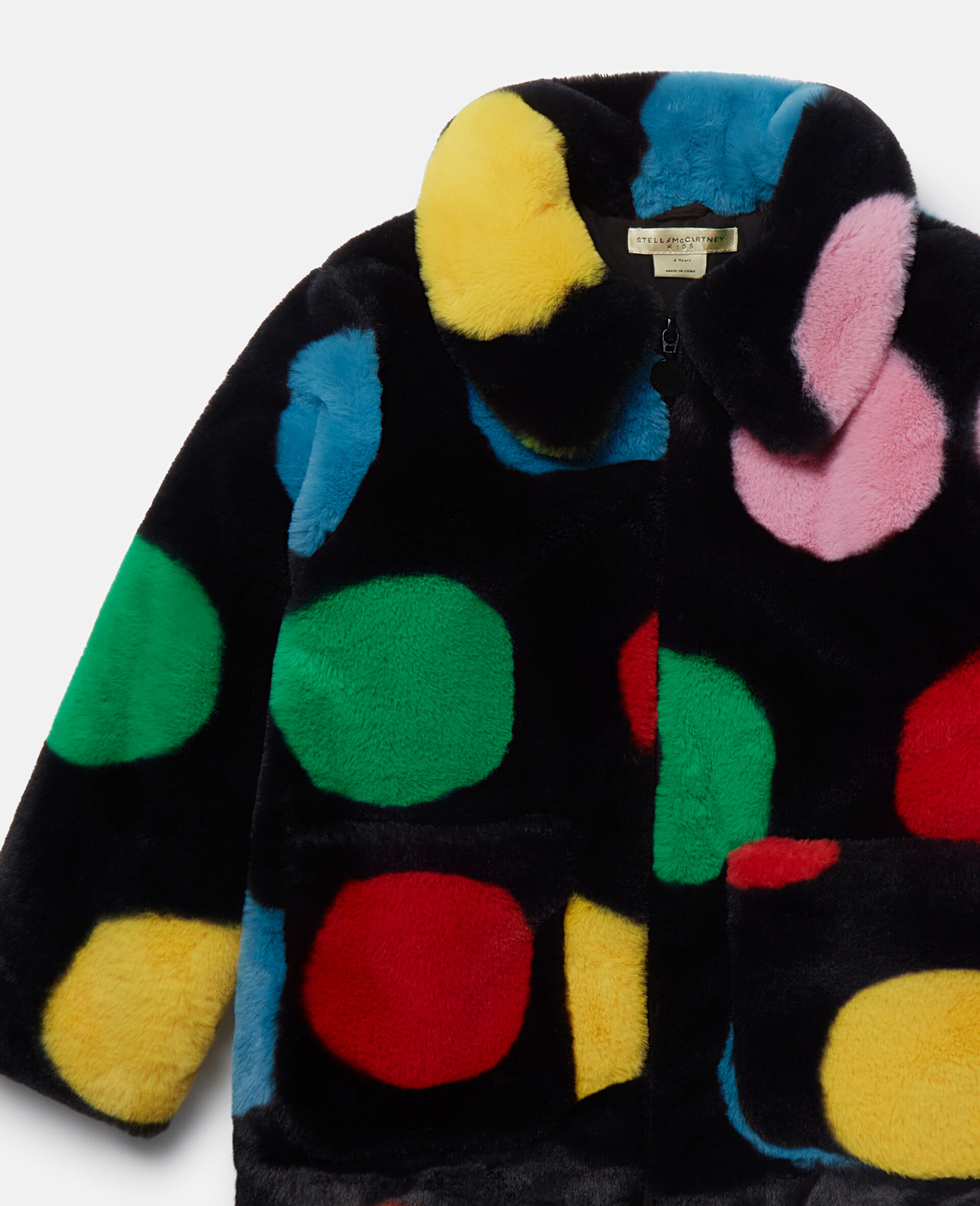Polka Dot Fluffy Coat