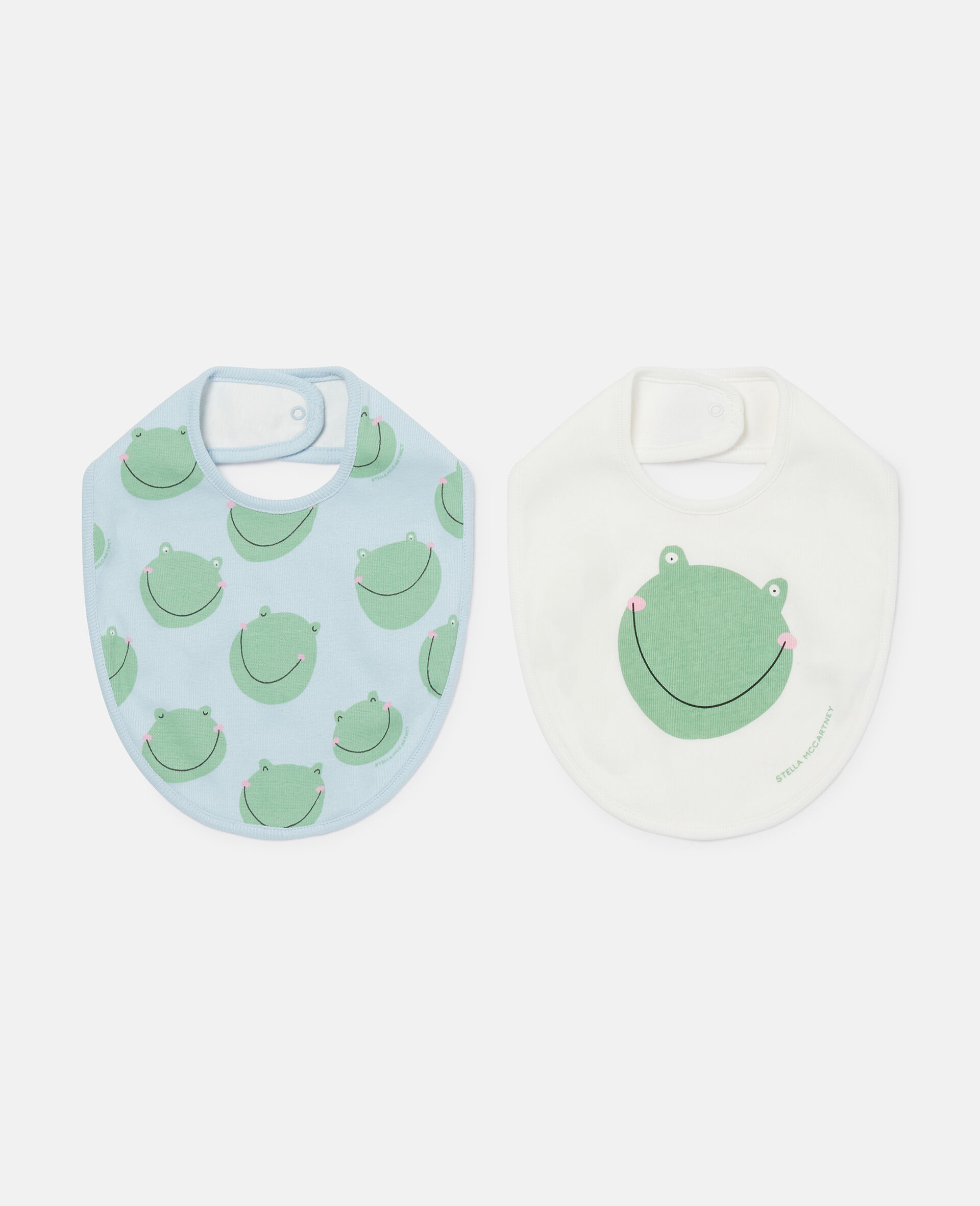 Frog Graphic Print Bib Set