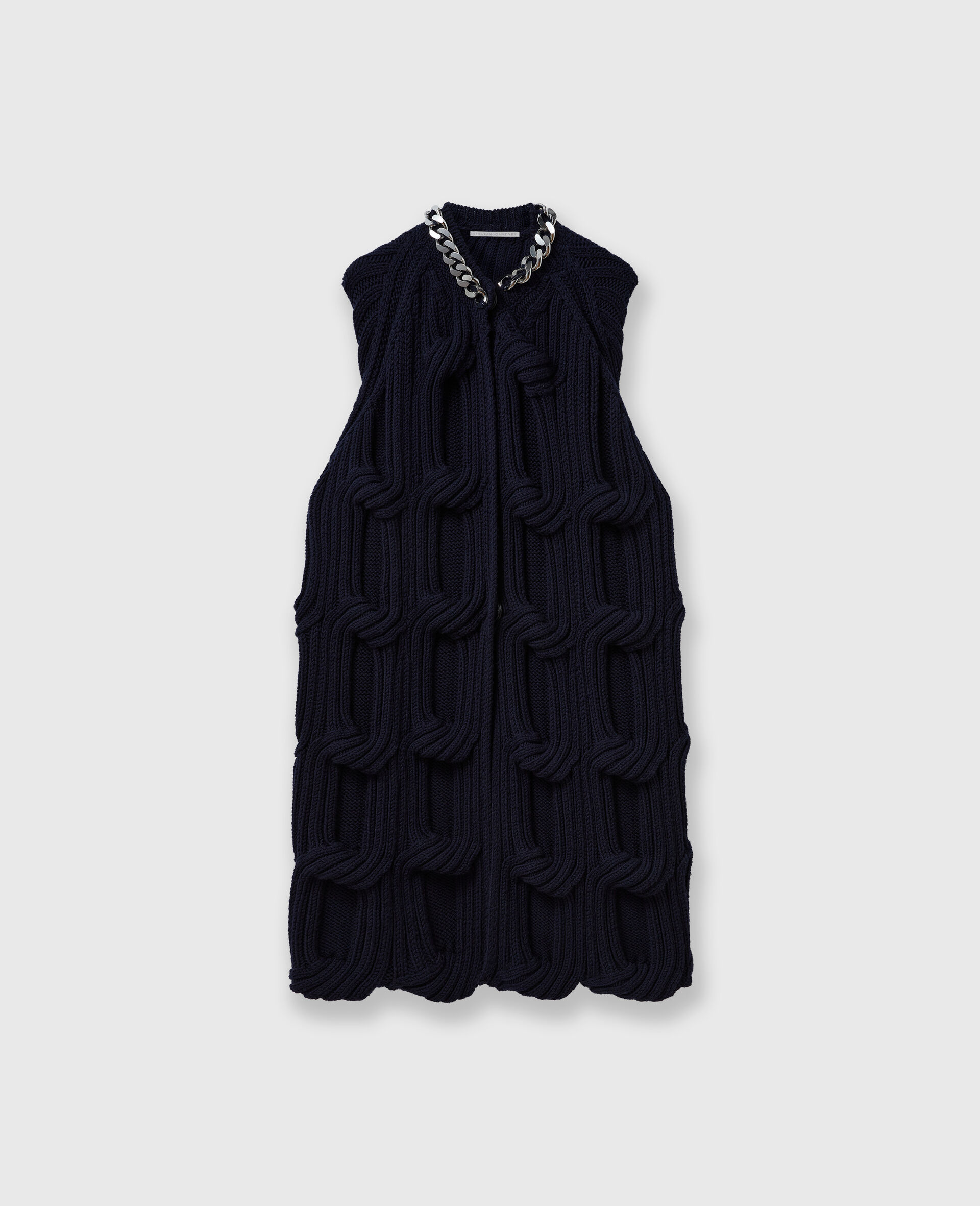 Falabella Chain Cable-Knit Cape